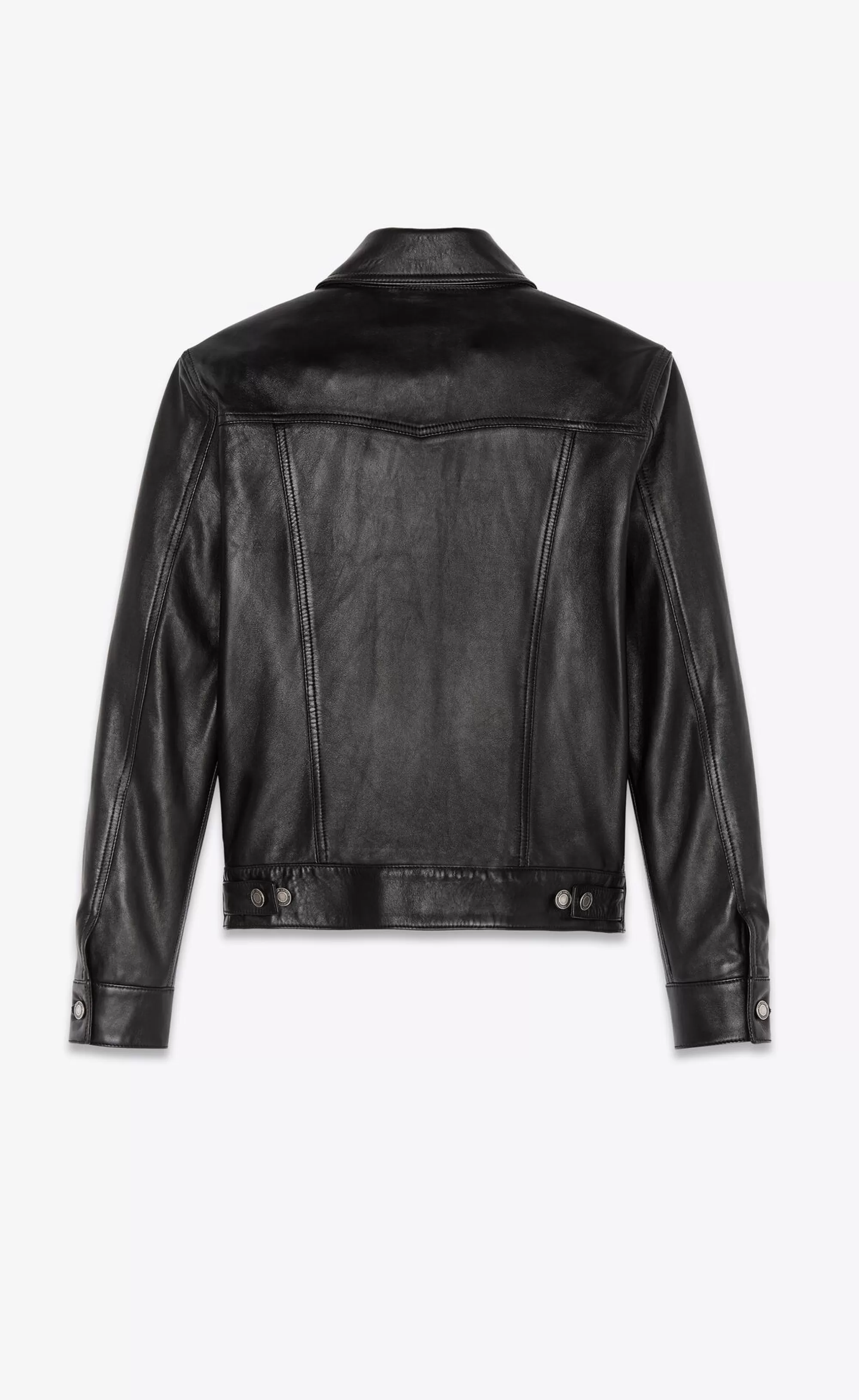 Saint Laurent ALL READY TO WEAR | LEATHER^Lambskin Denim Jacket | | YSL.com