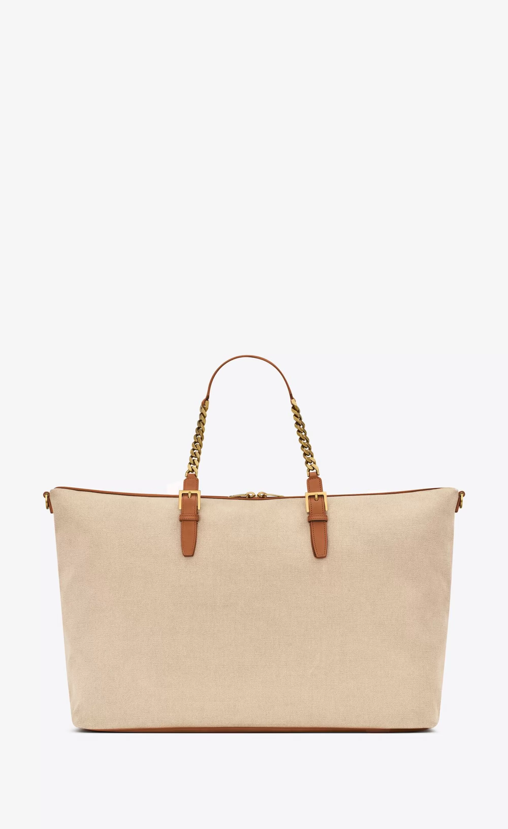 Women Saint Laurent TOTES AND SHOPPINGS^LAURENT In Canvas And Vegetable-tanned Leather | | YSL.com