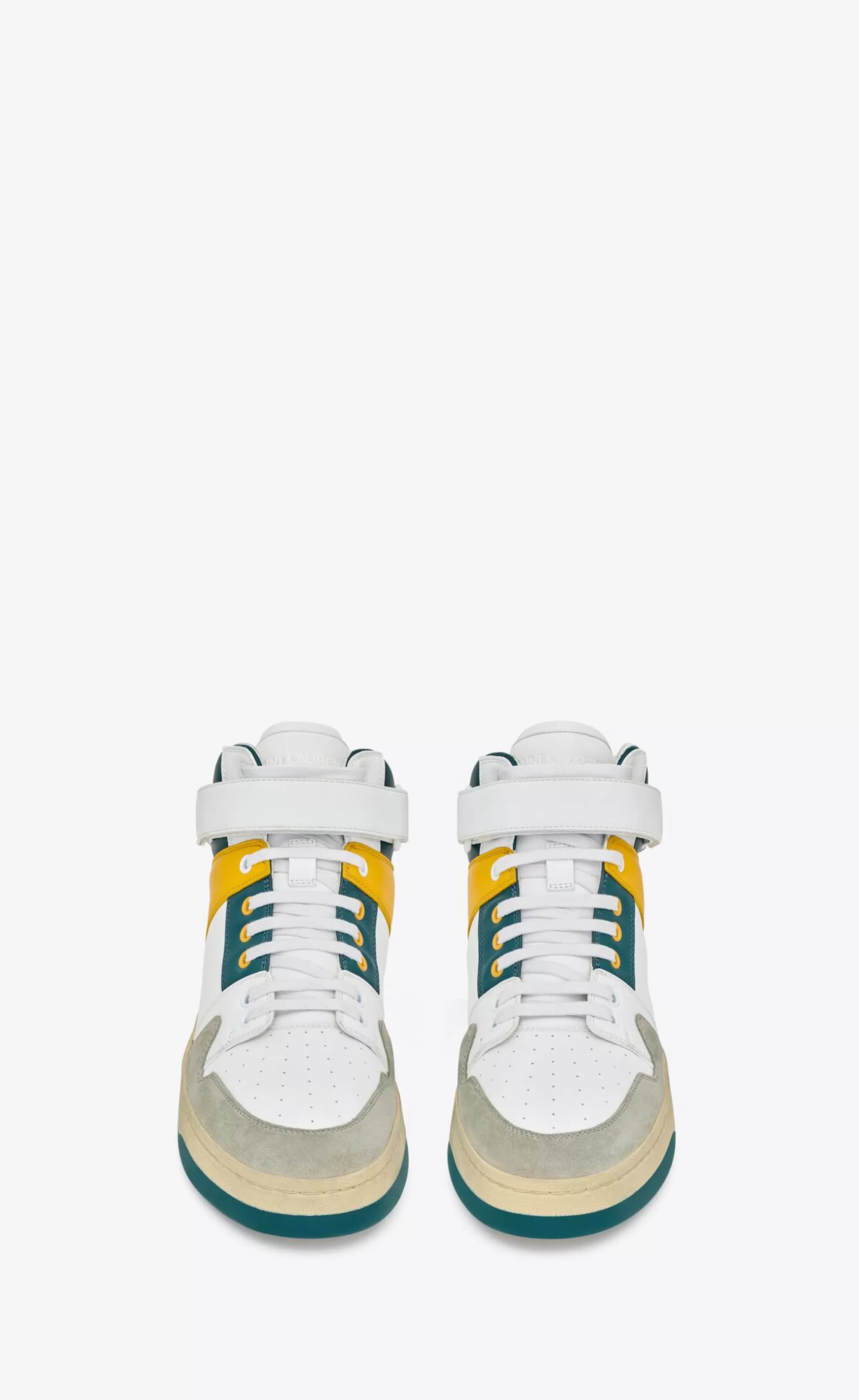 Saint Laurent SNEAKERS | NEW ARRIVALS^LAX Mid-top Sneakers In Smooth Leather And Suede | | YSL.com