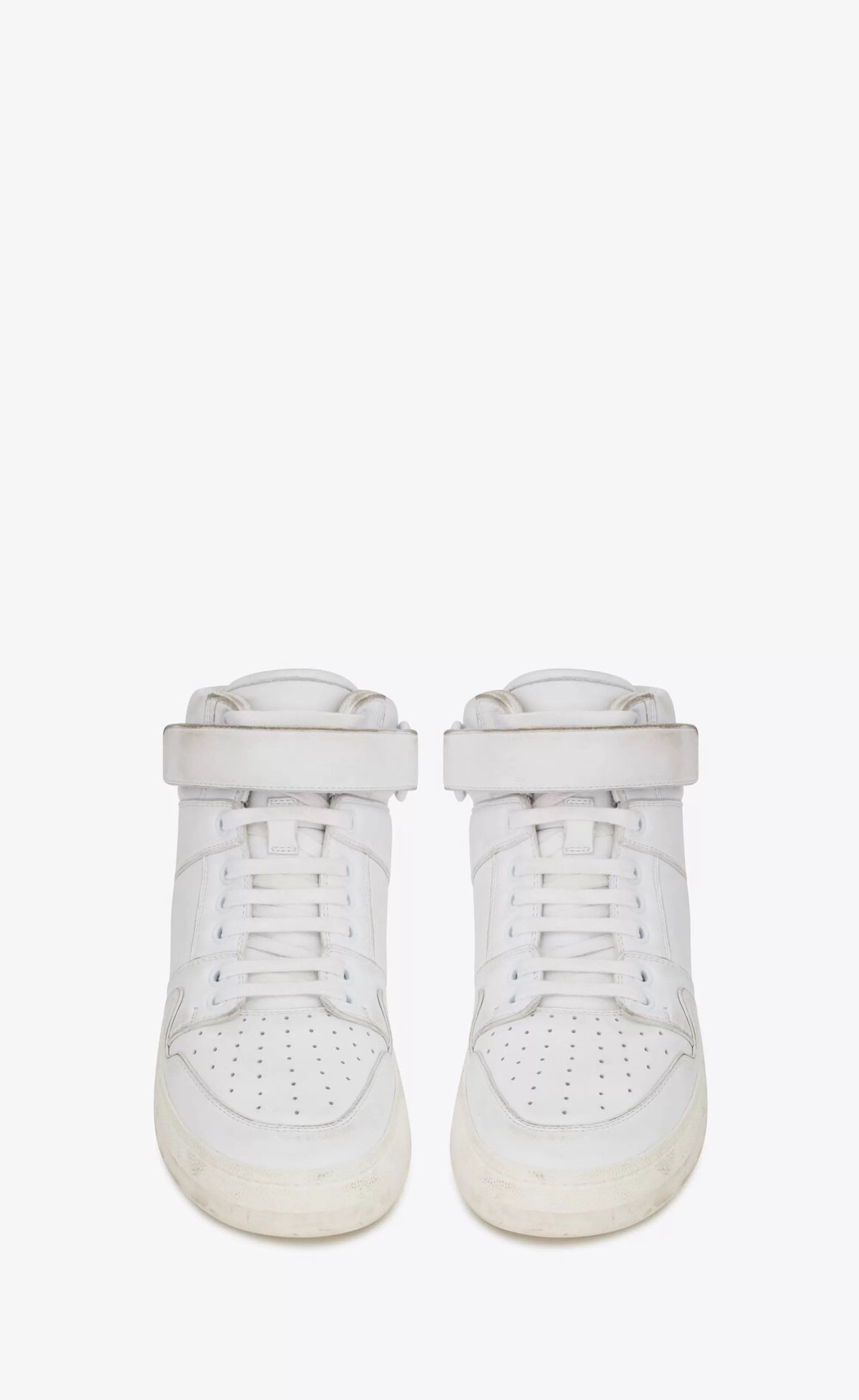 Saint Laurent SNEAKERS | NEW ARRIVALS^LAX Sneakers In Washed-out Effect Leather | | YSL.com