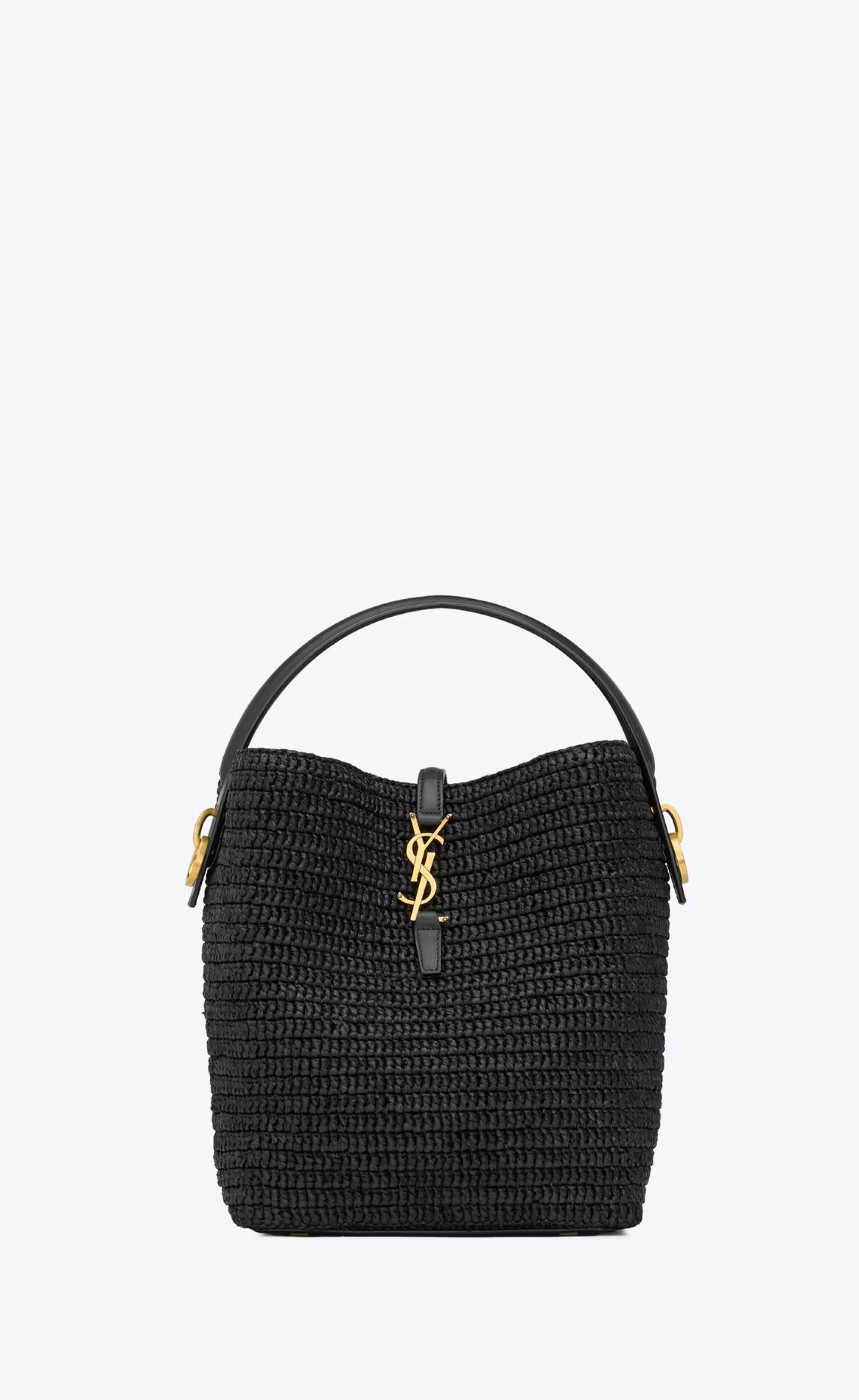 Women Saint Laurent LE 37^LE 37 In Woven Raffia And Vegetable-tanned Leather | | YSL.com