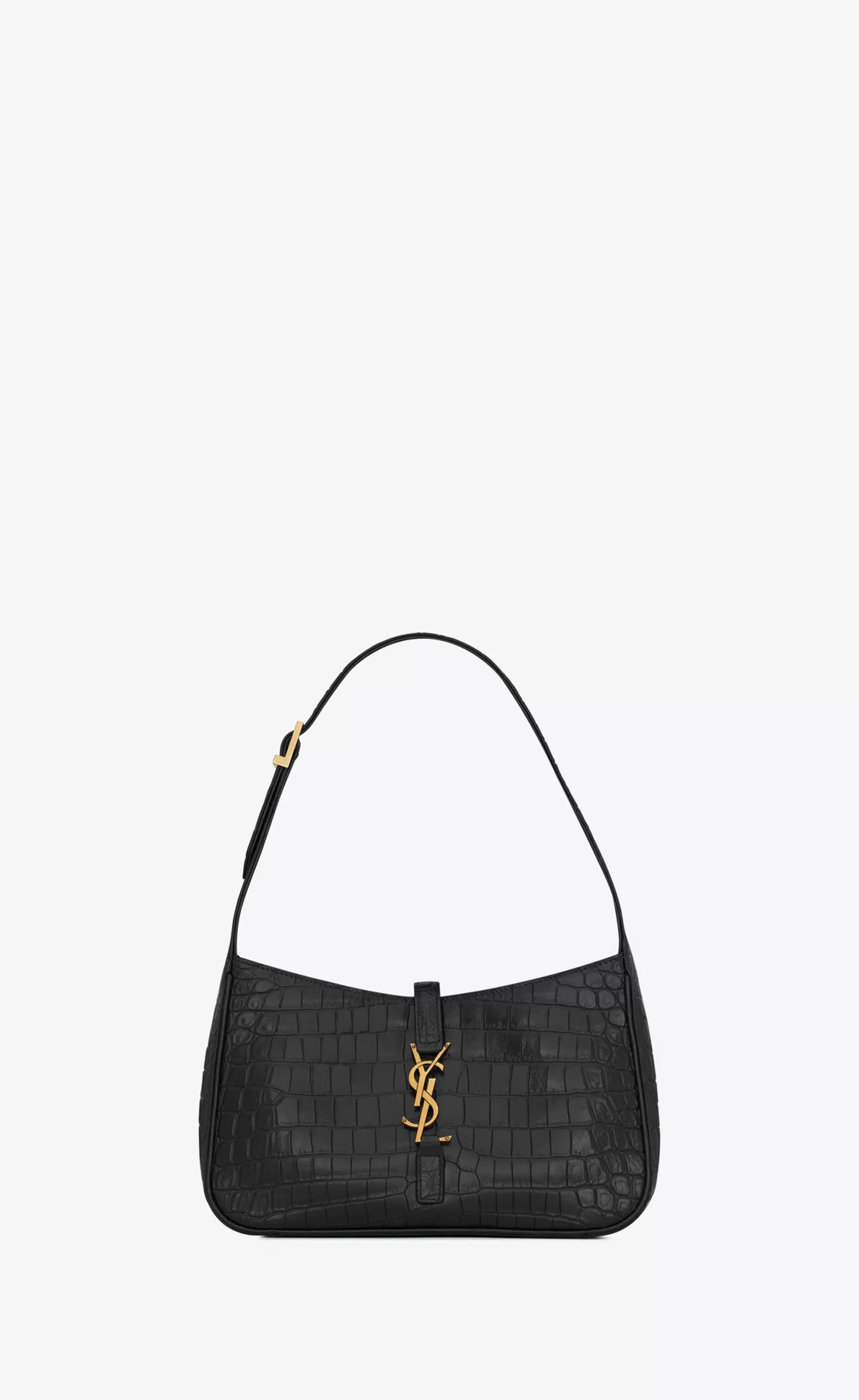 Women Saint Laurent HOBOS AND BUCKETS | SHOULDER BAGS^LE 5 À 7 In Crocodile-embossed Shiny Leather | | YSL.com