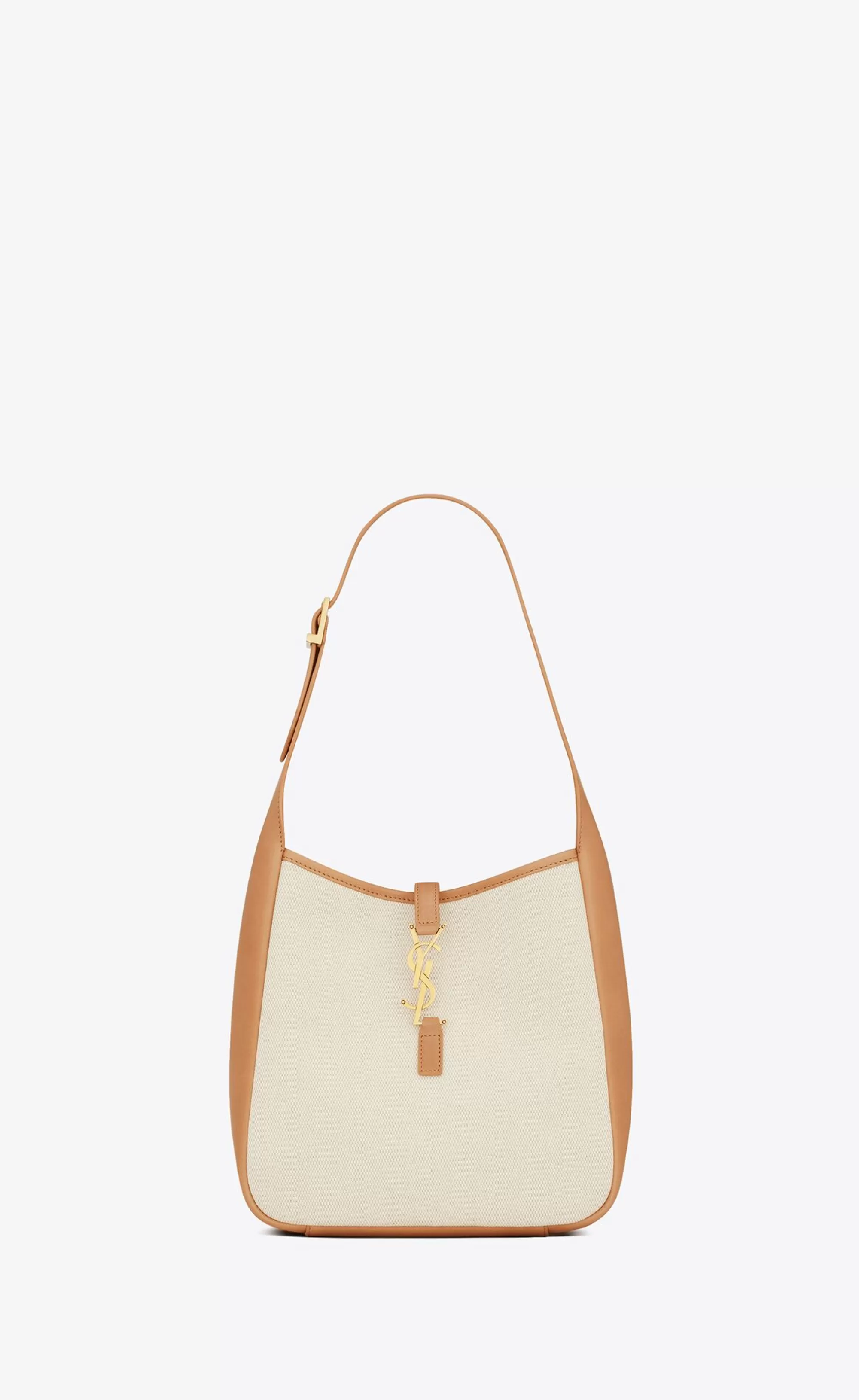 Women Saint Laurent LE 5 à 7^LE 5 À 7 SMALL Supple In Canvas And Smooth Leather | | YSL.com