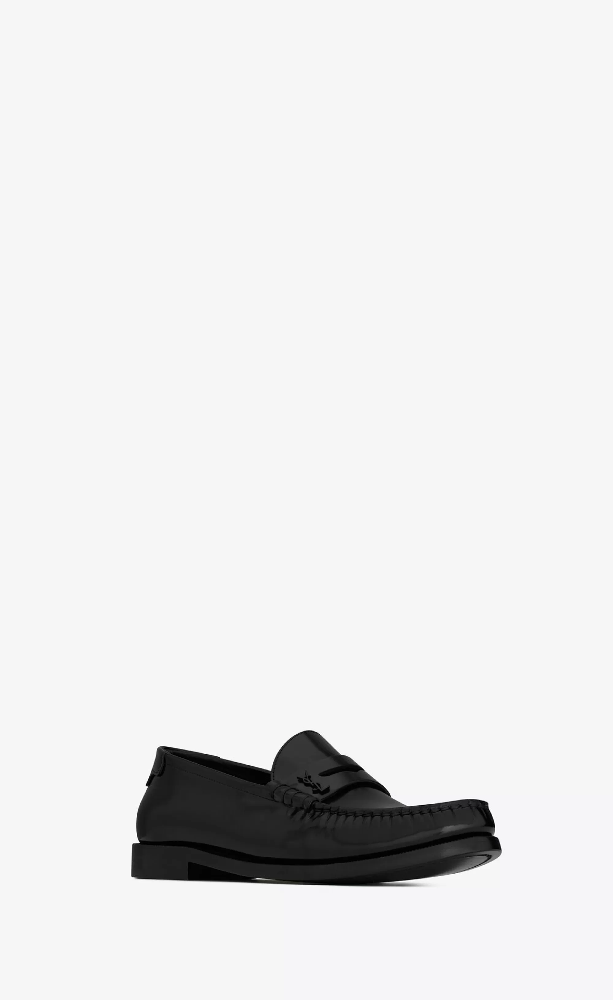 Saint Laurent LOAFERS AND DERBIES | NEW ARRIVALS^LE LOAFER Penny Slippers In Glazed Leather | | YSL.com