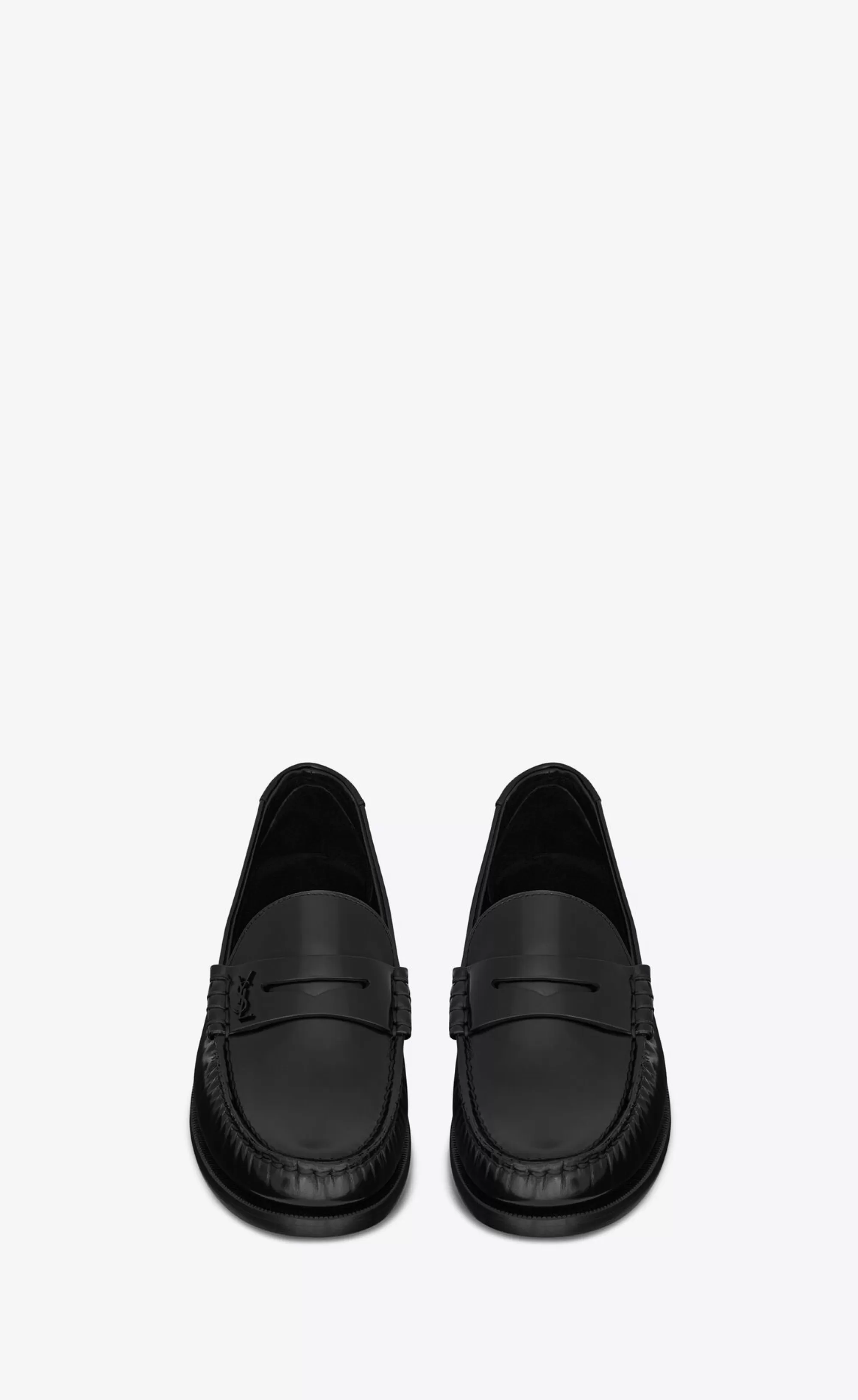 Women Saint Laurent LOAFERS | FLATS^LE LOAFER Penny Slippers In Glazed Leather | | YSL.com