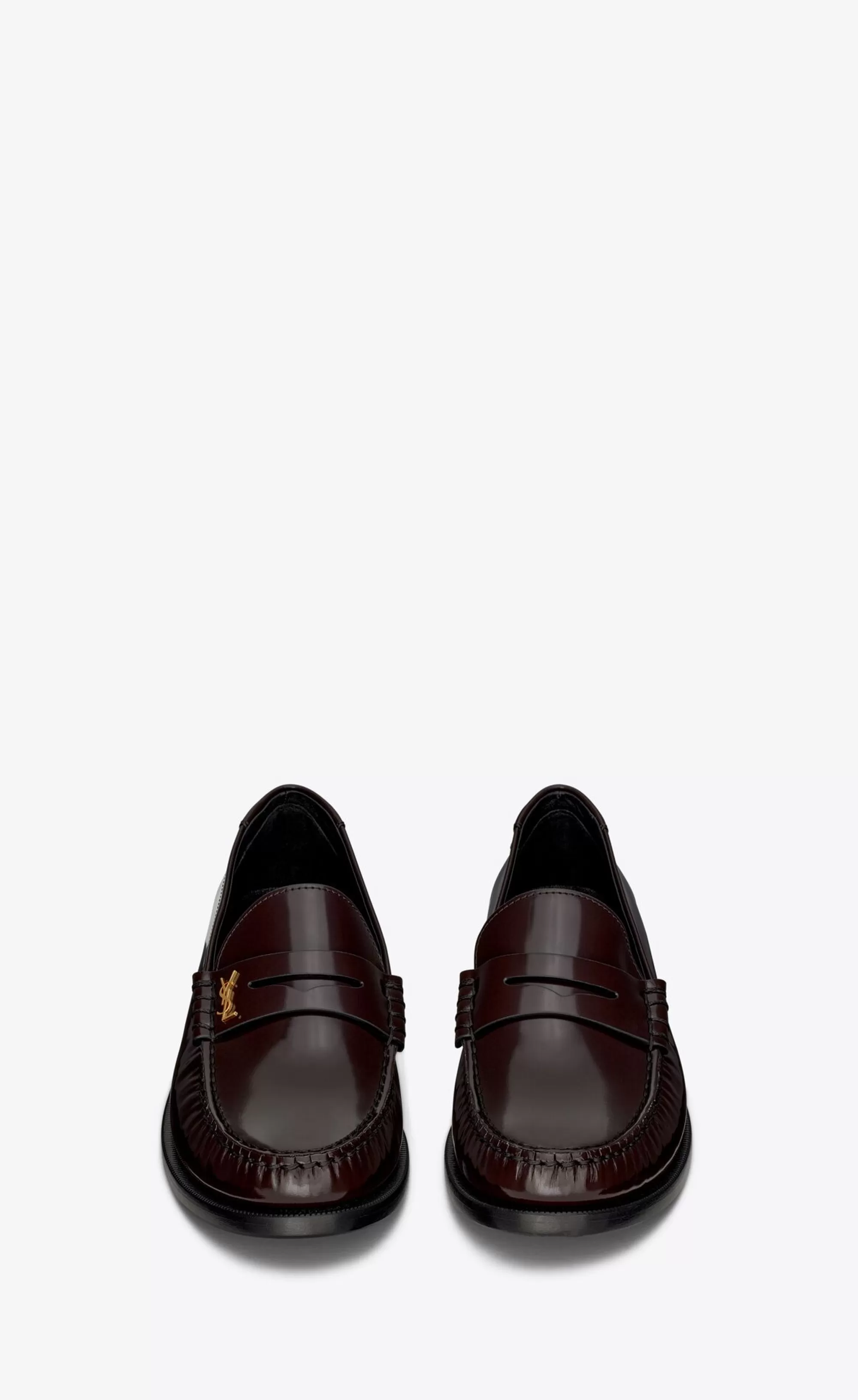 Women Saint Laurent LOAFERS | FLATS^LE LOAFER Penny Slippers In Glazed Leather | | YSL.com