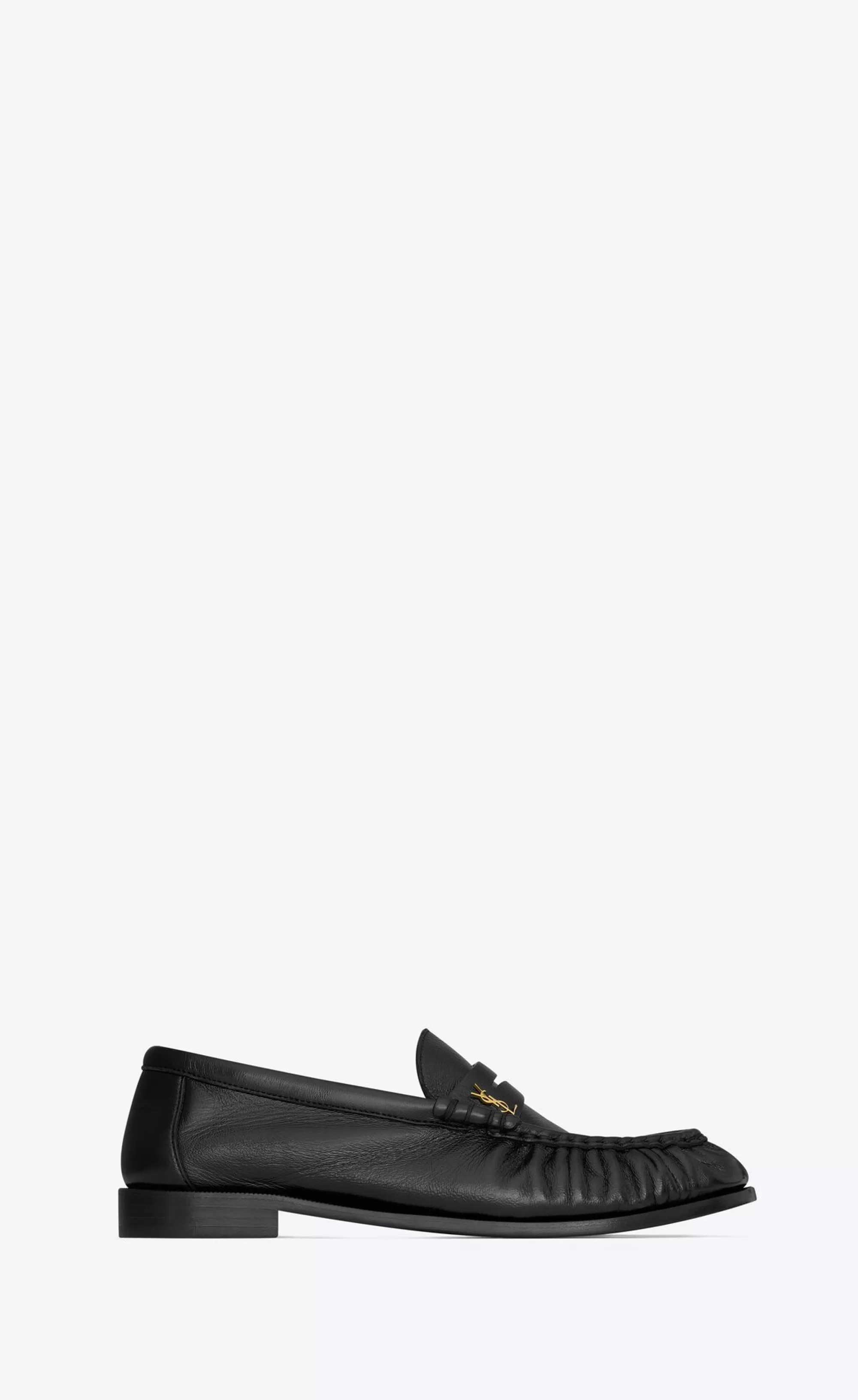 Women Saint Laurent LOAFERS | FLATS^LE LOAFER Penny Slippers In Shiny Creased Leather | | YSL.com