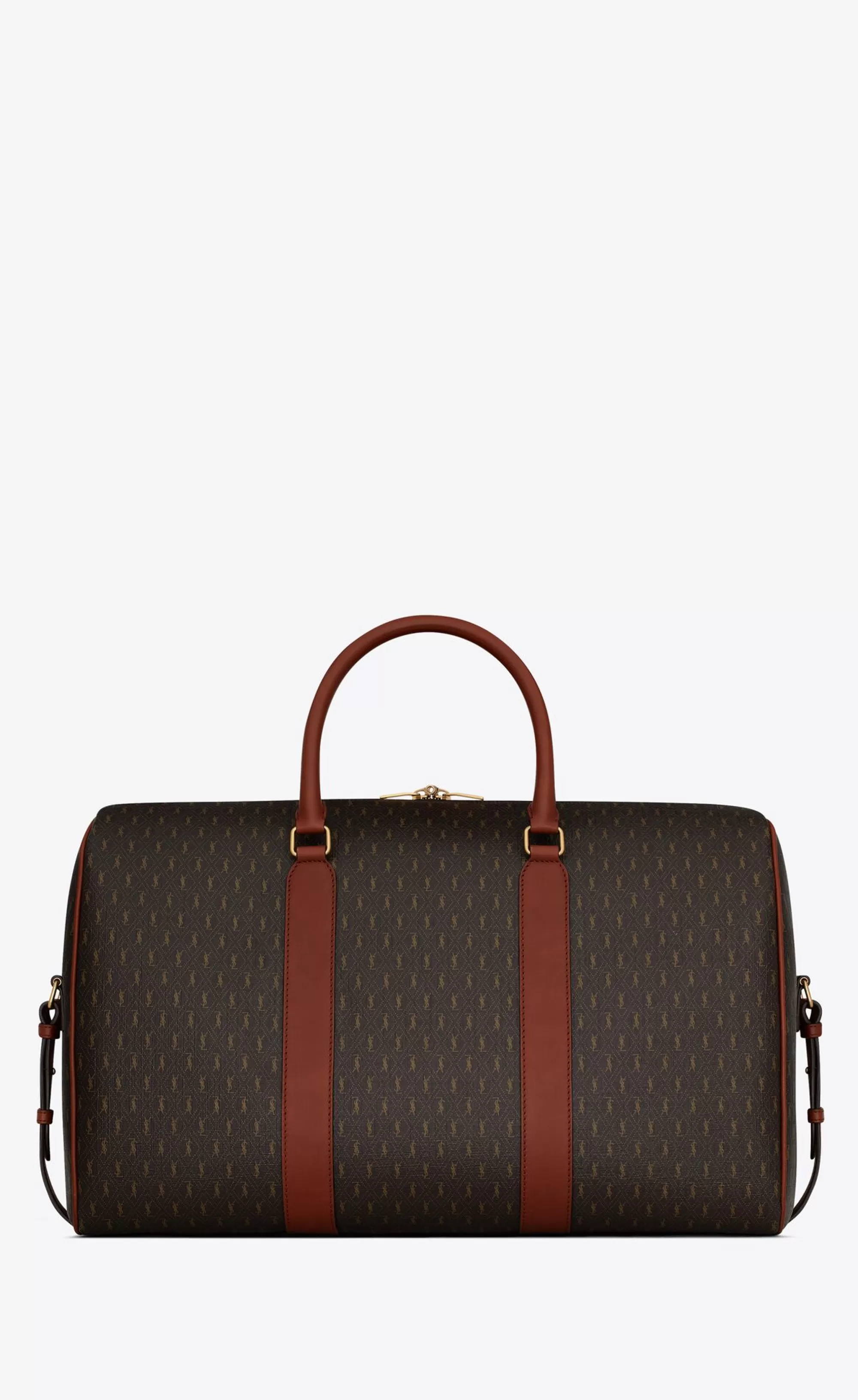 Saint Laurent TRAVEL BAGS^LE MONOGRAMME 48H DUFFLE IN CASSANDRE CANVAS AND VEGETABLE TANNED LEATHER | | YSL.com