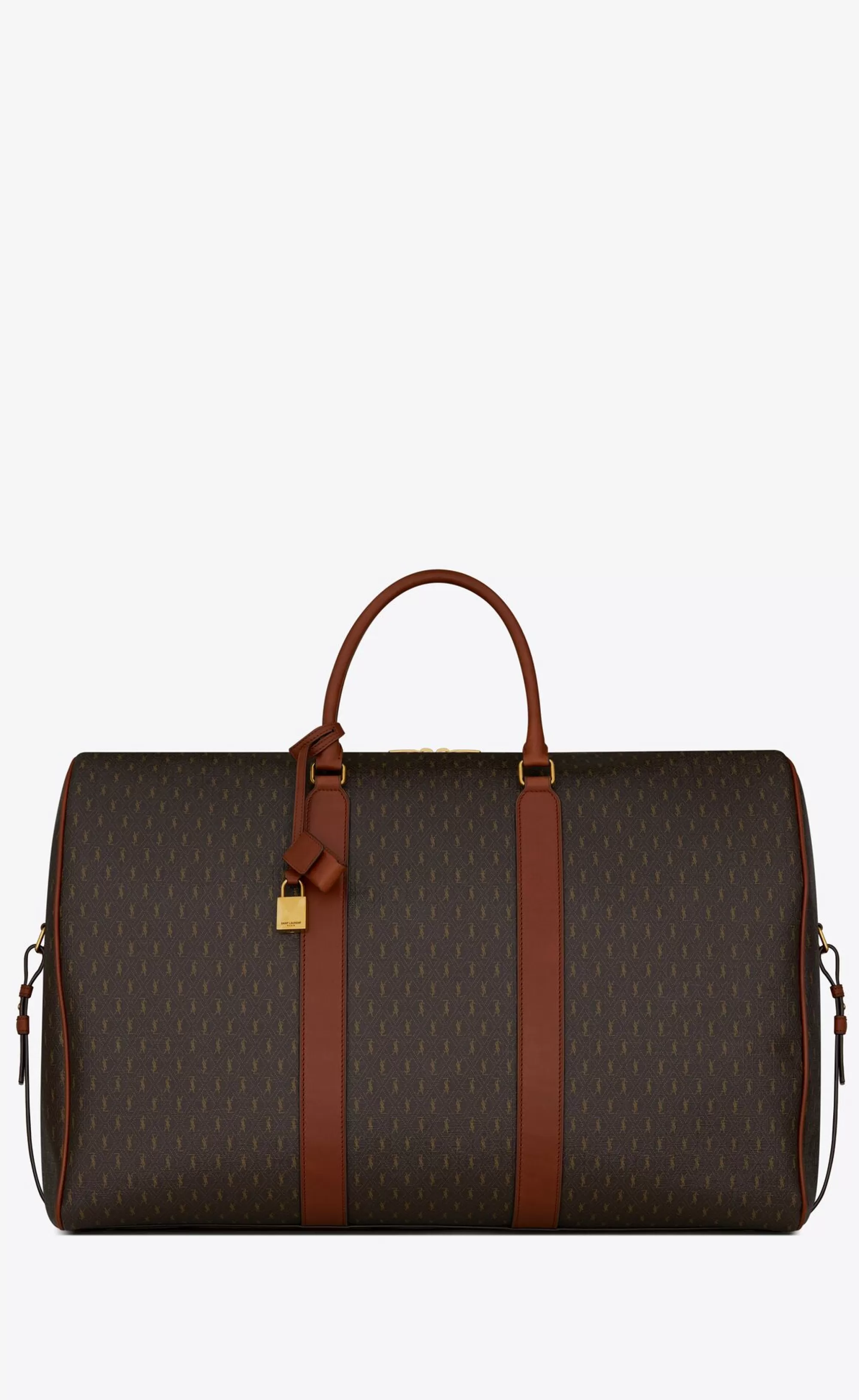 Saint Laurent TRAVEL BAGS^LE MONOGRAMME 72H DUFFLE IN CASSANDRE CANVAS AND SMOOTH LEATHER | | YSL.com