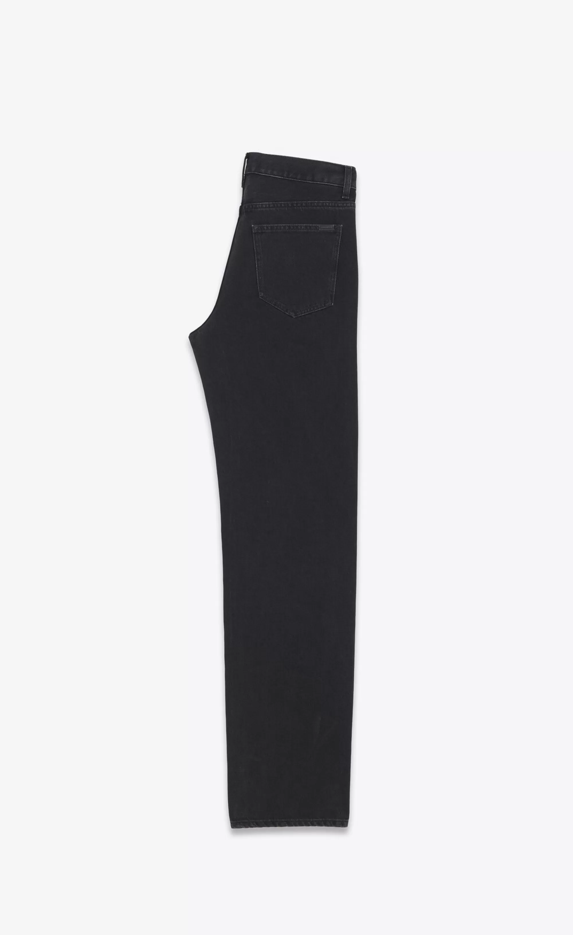 Saint Laurent ALL READY TO WEAR | DENIM^Long Baggy Jeans In Faded Black Denim | | YSL.com