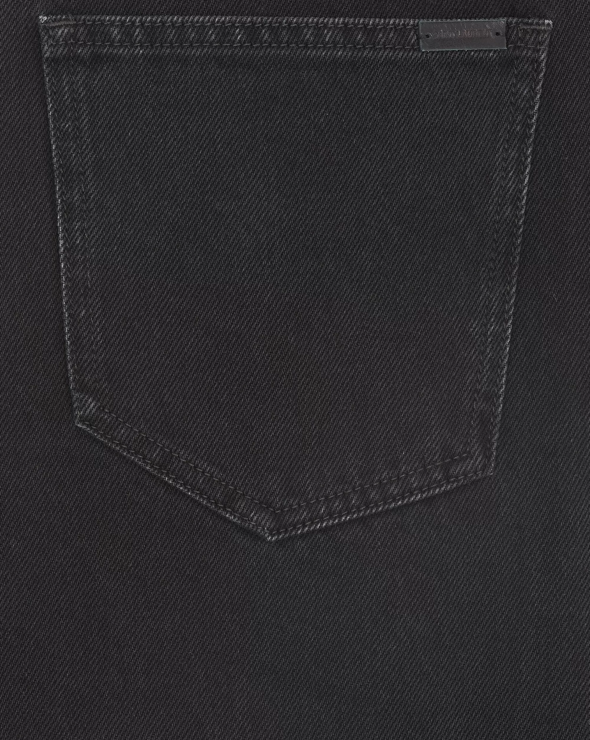 Saint Laurent ALL READY TO WEAR | DENIM^Long Baggy Jeans In Faded Black Denim | | YSL.com