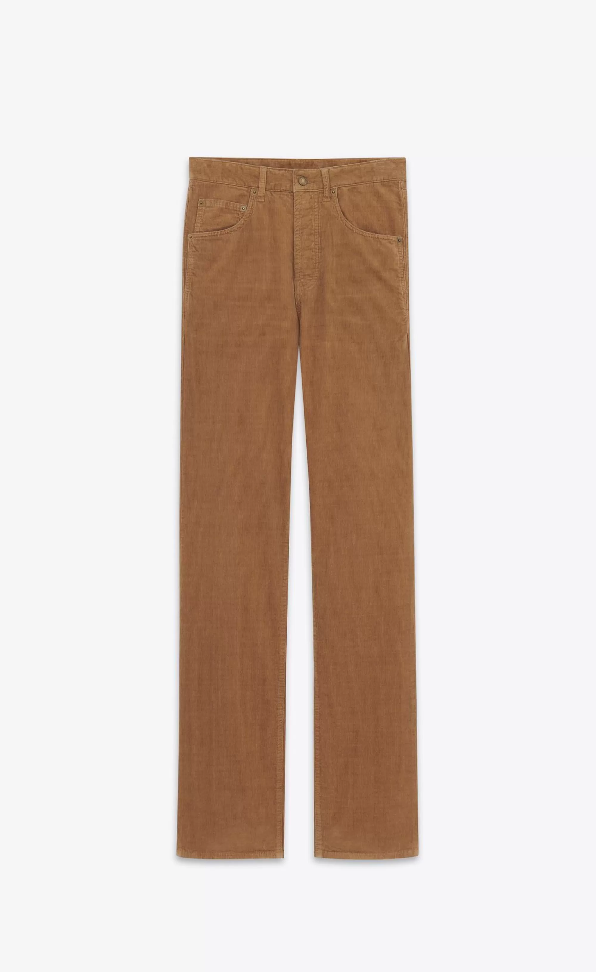 Saint Laurent ALL READY TO WEAR | DENIM^Long Baggy Jeans In Corduroy | | YSL.com