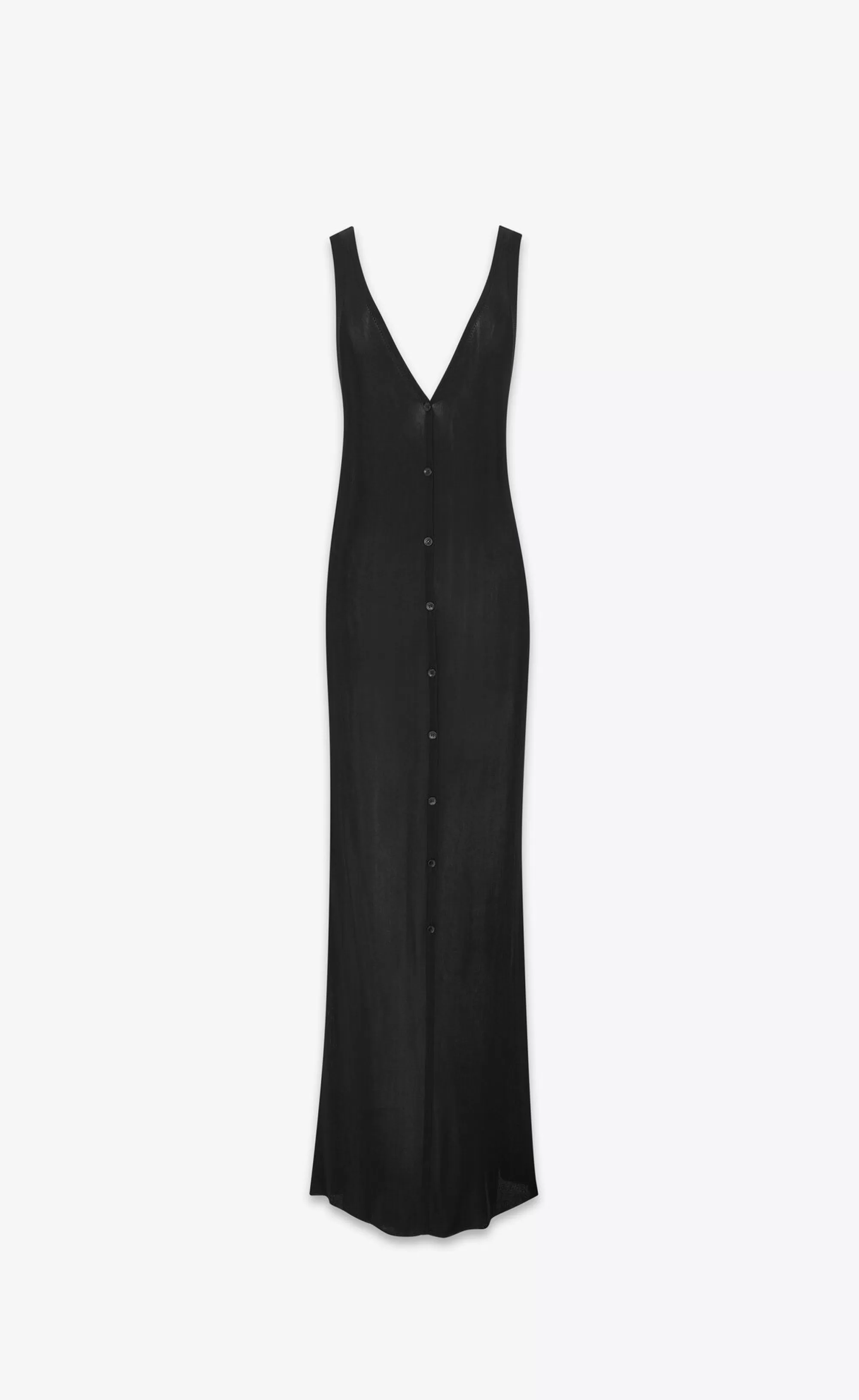 Women Saint Laurent DRESSES^Long Dress In Knit | | YSL.com