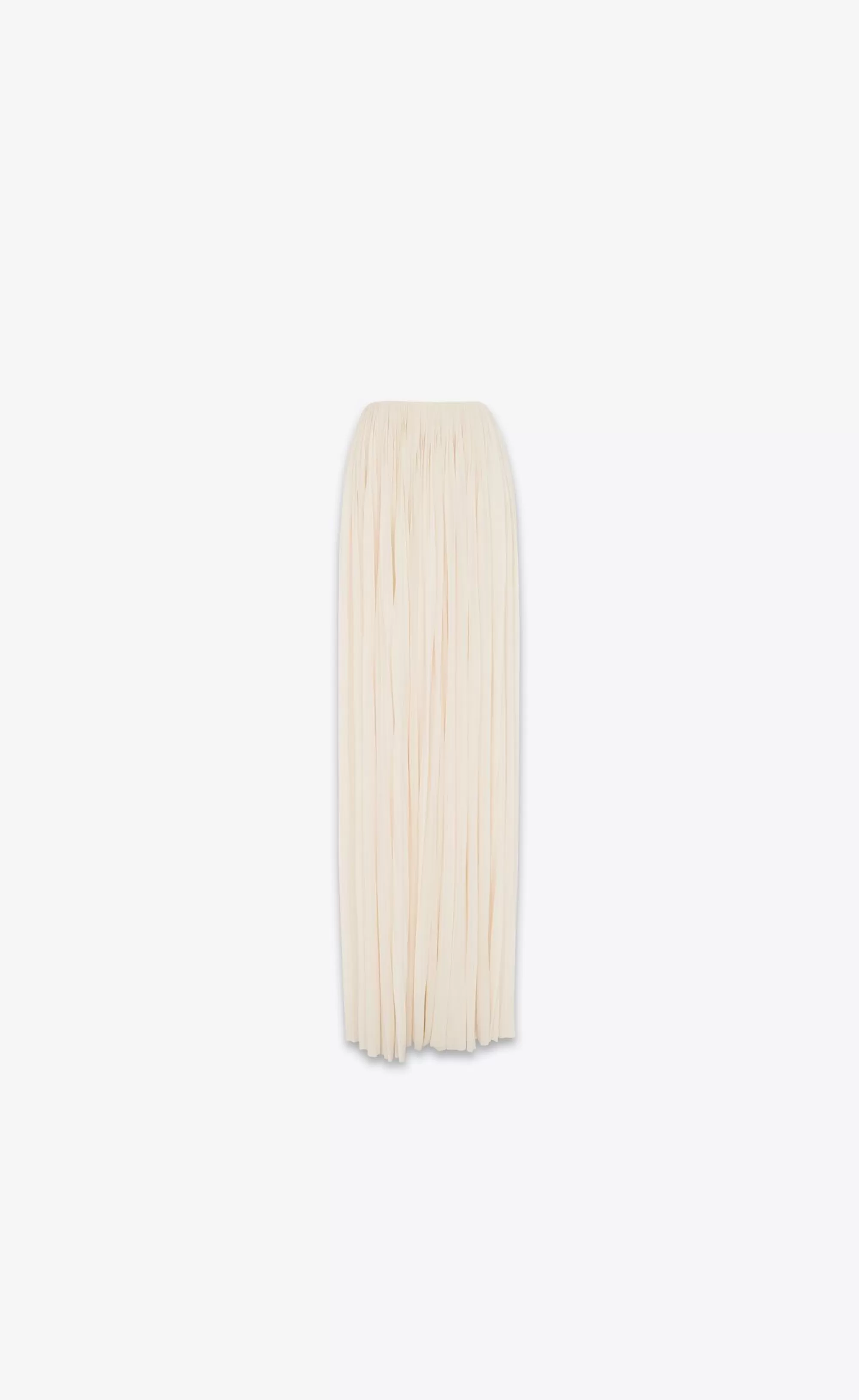 Women Saint Laurent SKIRTS^Long Pleated Skirt In Jersey | | YSL.com