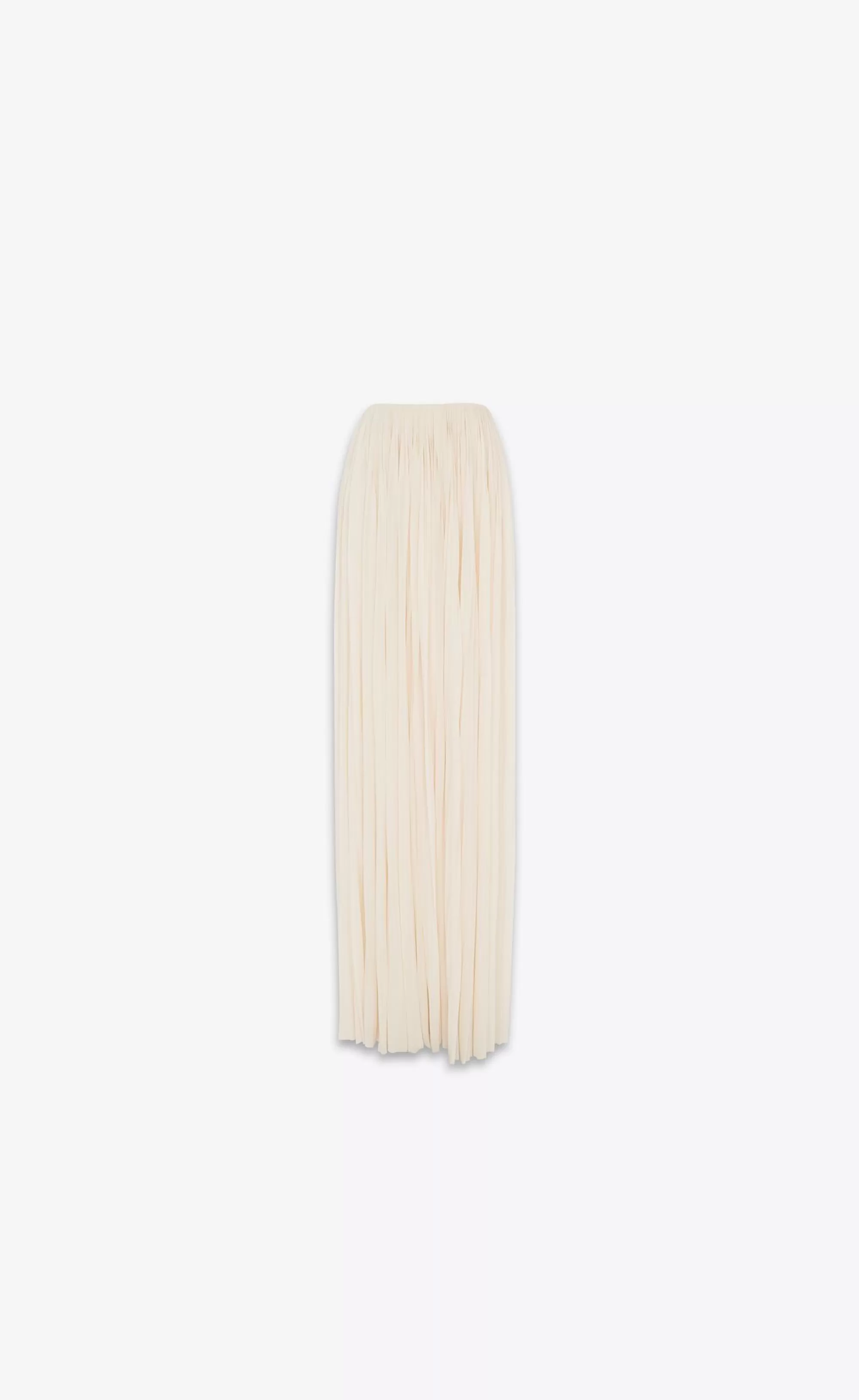 Women Saint Laurent SKIRTS^Long Pleated Skirt In Jersey | | YSL.com