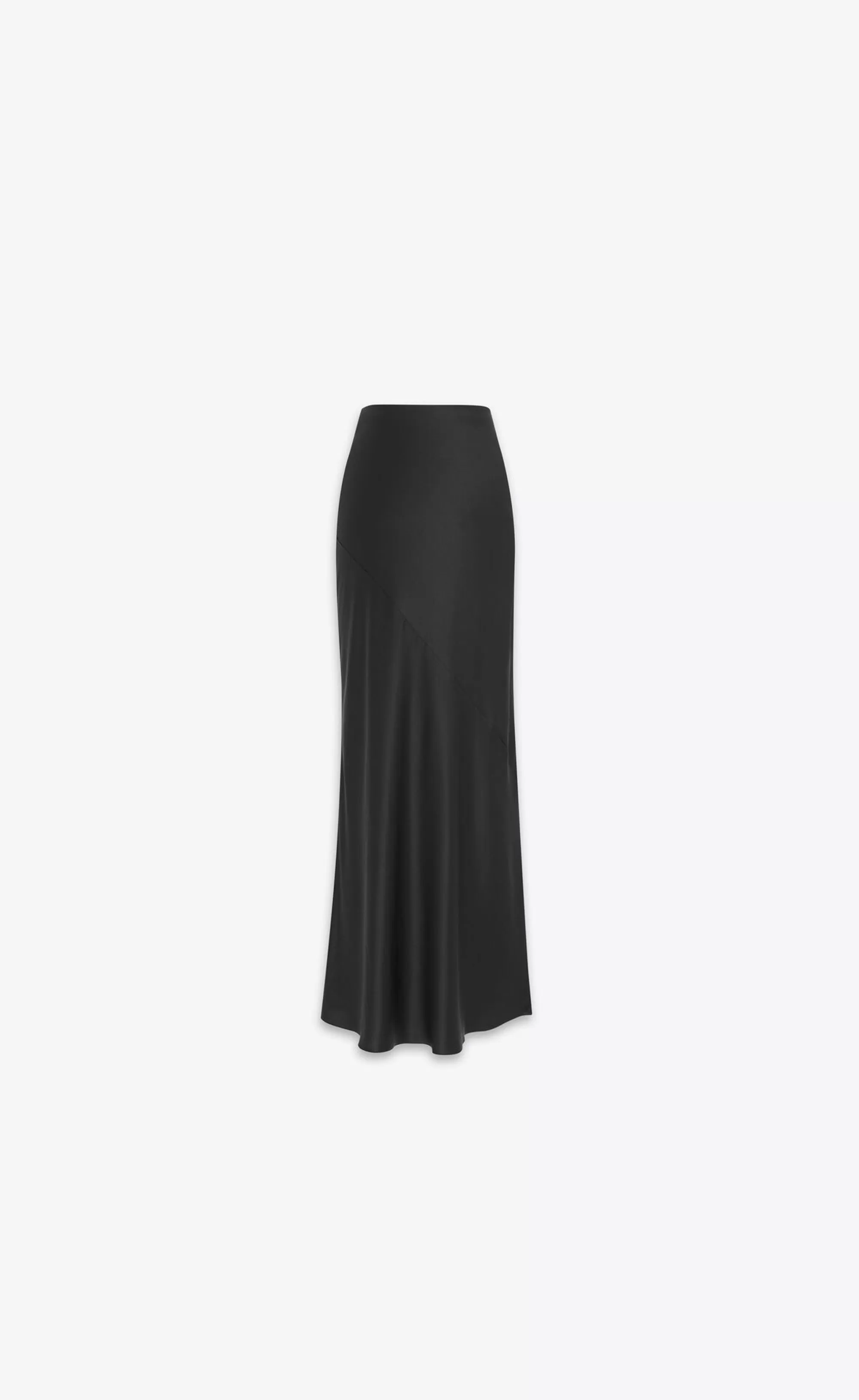 Women Saint Laurent SKIRTS^Long Skirt In Silk Satin Crepe | | YSL.com