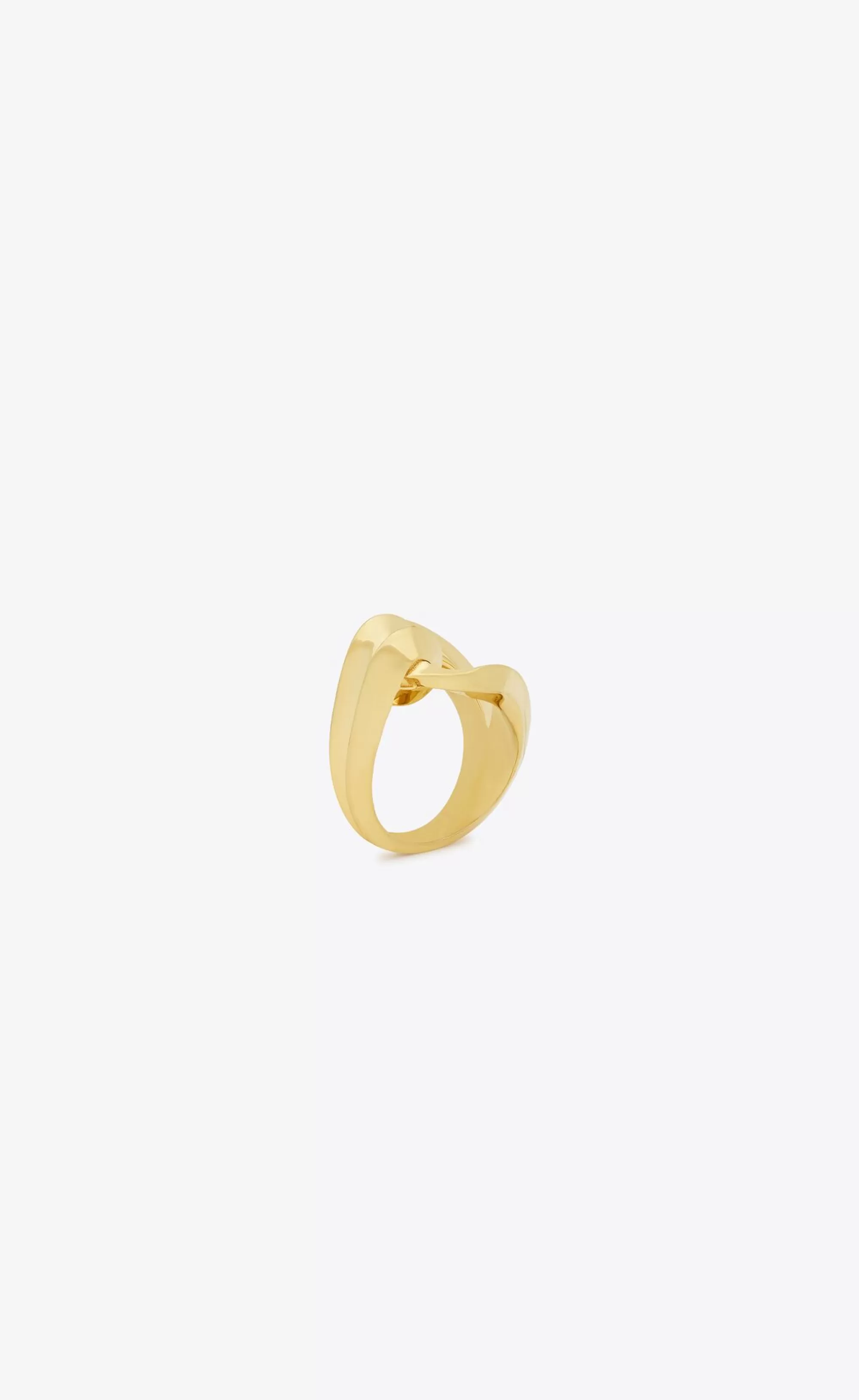 Women Saint Laurent RINGS^Loop Ring In Metal | | YSL.com