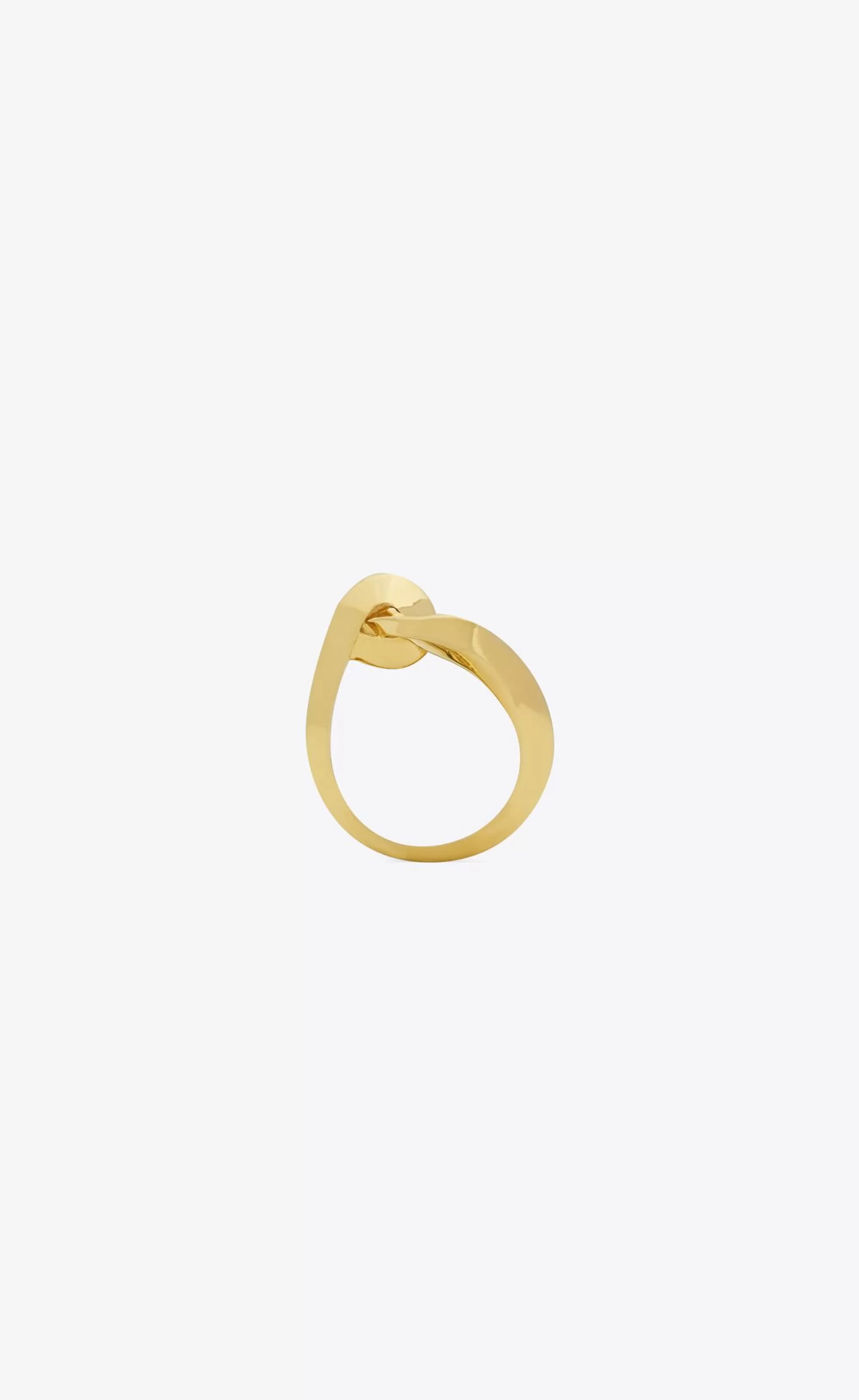 Women Saint Laurent RINGS^Loop Ring In Metal | | YSL.com