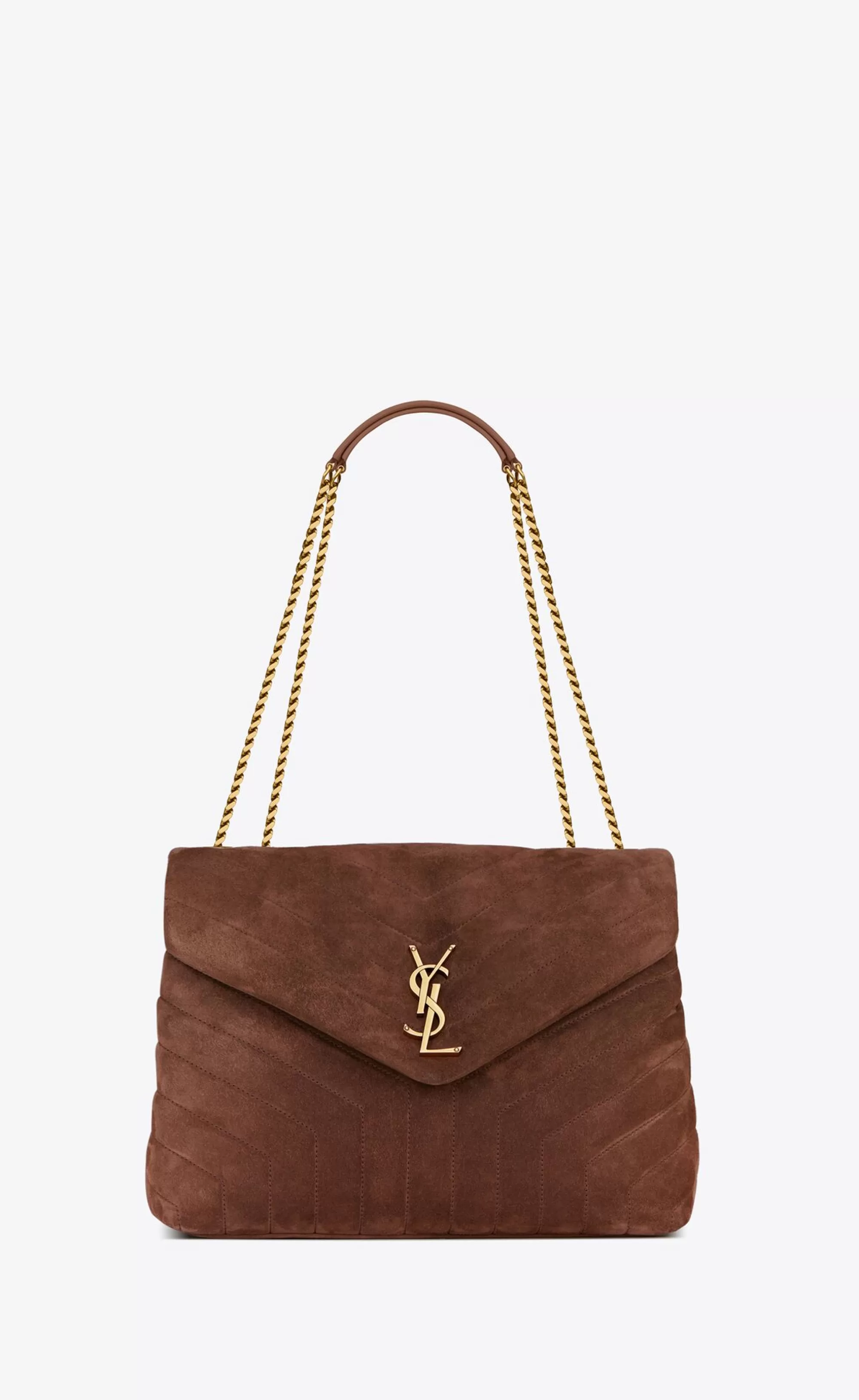 Women Saint Laurent SHOULDER BAGS | LOU^LOULOU MEDIUM IN QUILTED SUEDE | | YSL.com