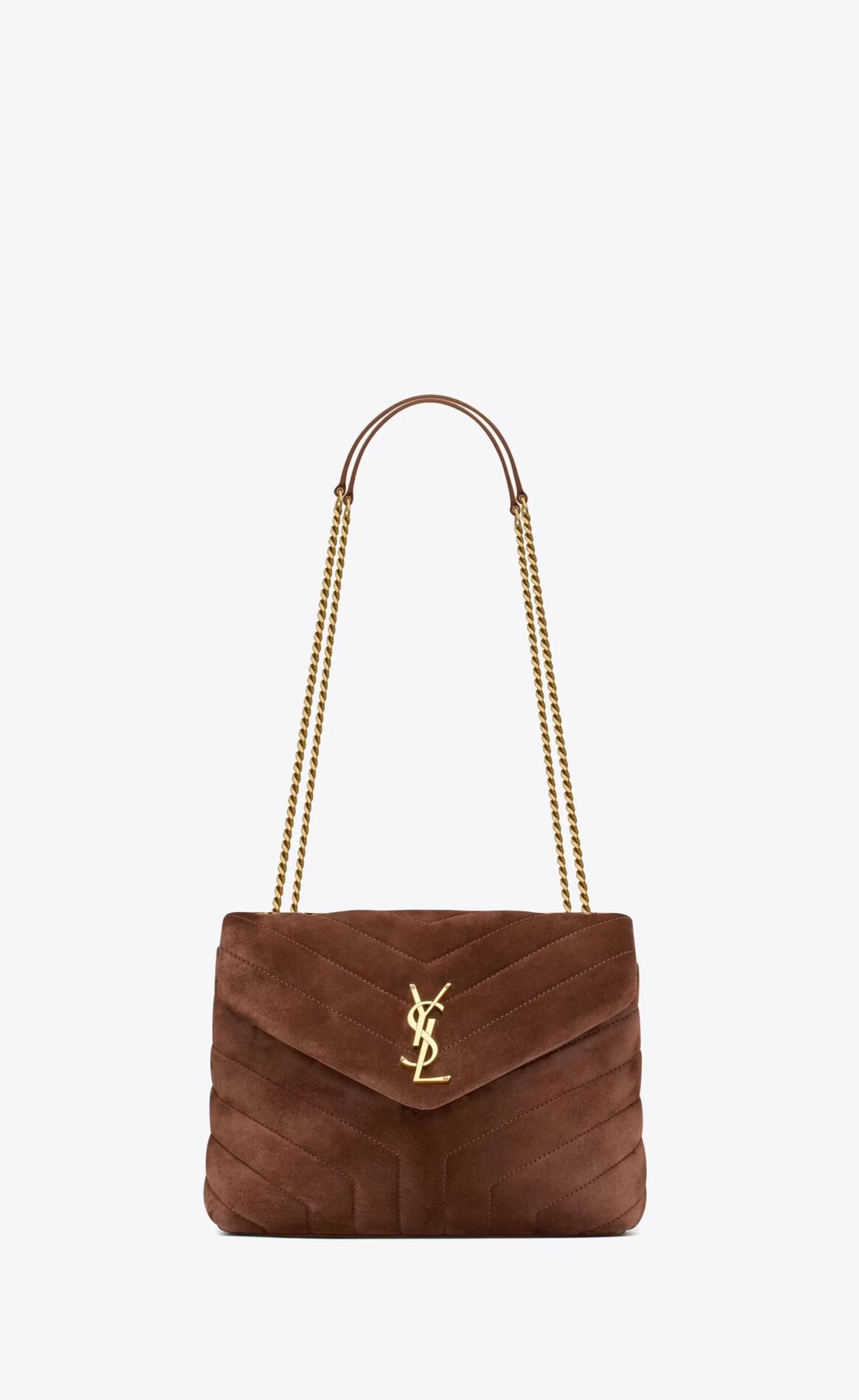 Women Saint Laurent SHOULDER BAGS | LOU^LOULOU SMALL IN QUILTED SUEDE | | YSL.com