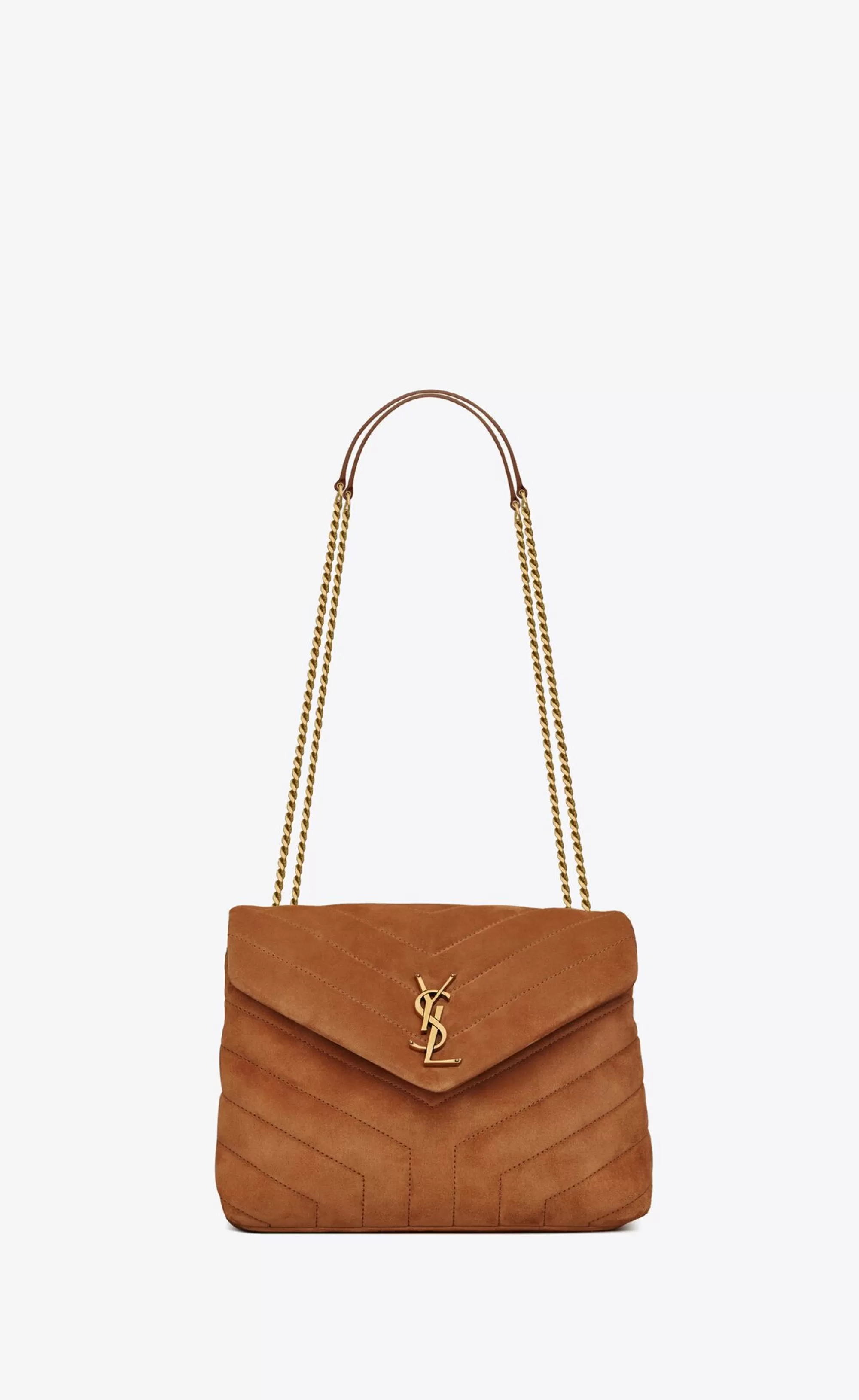 Women Saint Laurent SHOULDER BAGS | LOU^LOULOU SMALL IN QUILTED SUEDE | | YSL.com