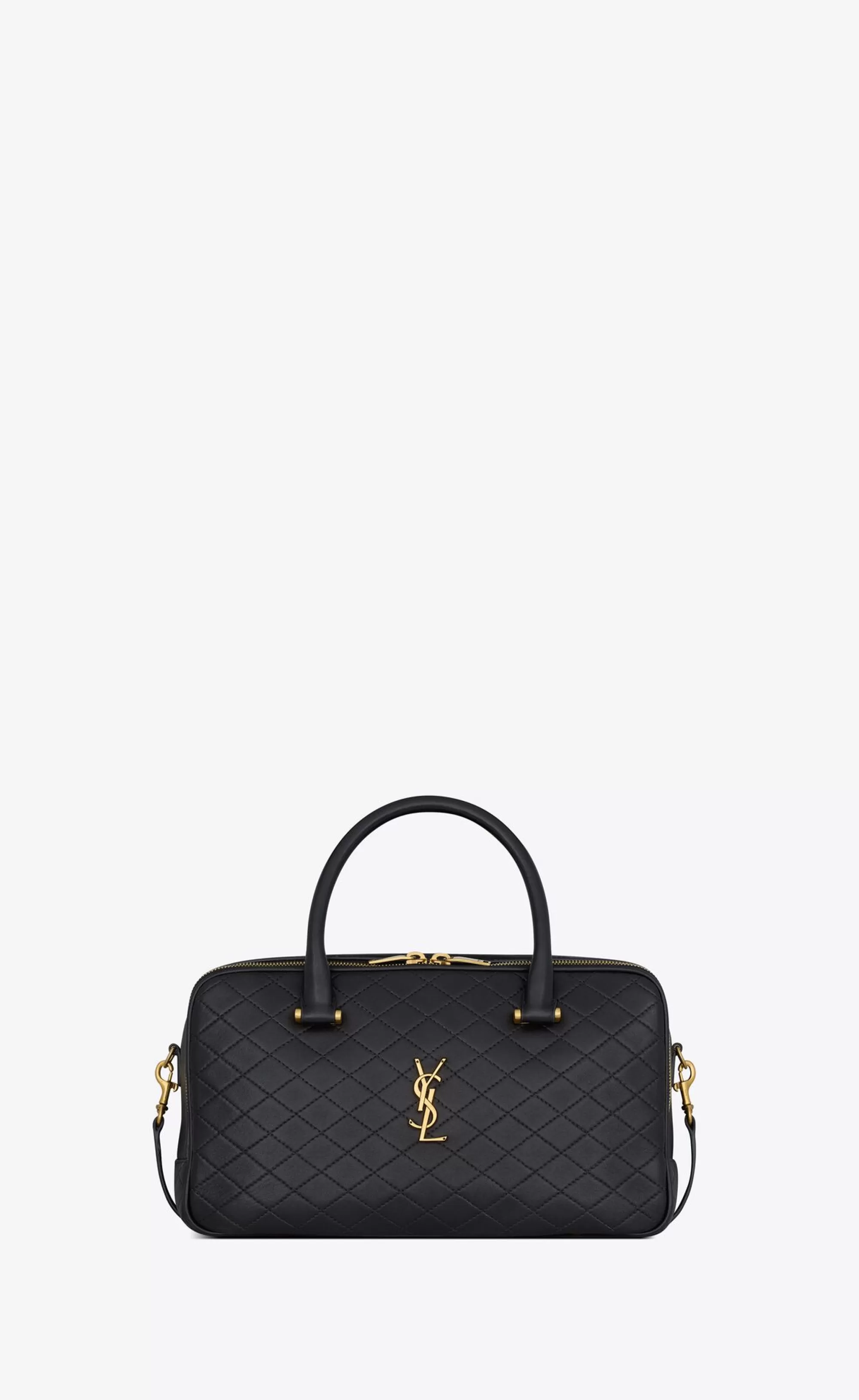 Women Saint Laurent TOP HANDLES^LYIA Duffle In Quilted Lambskin | | YSL.com