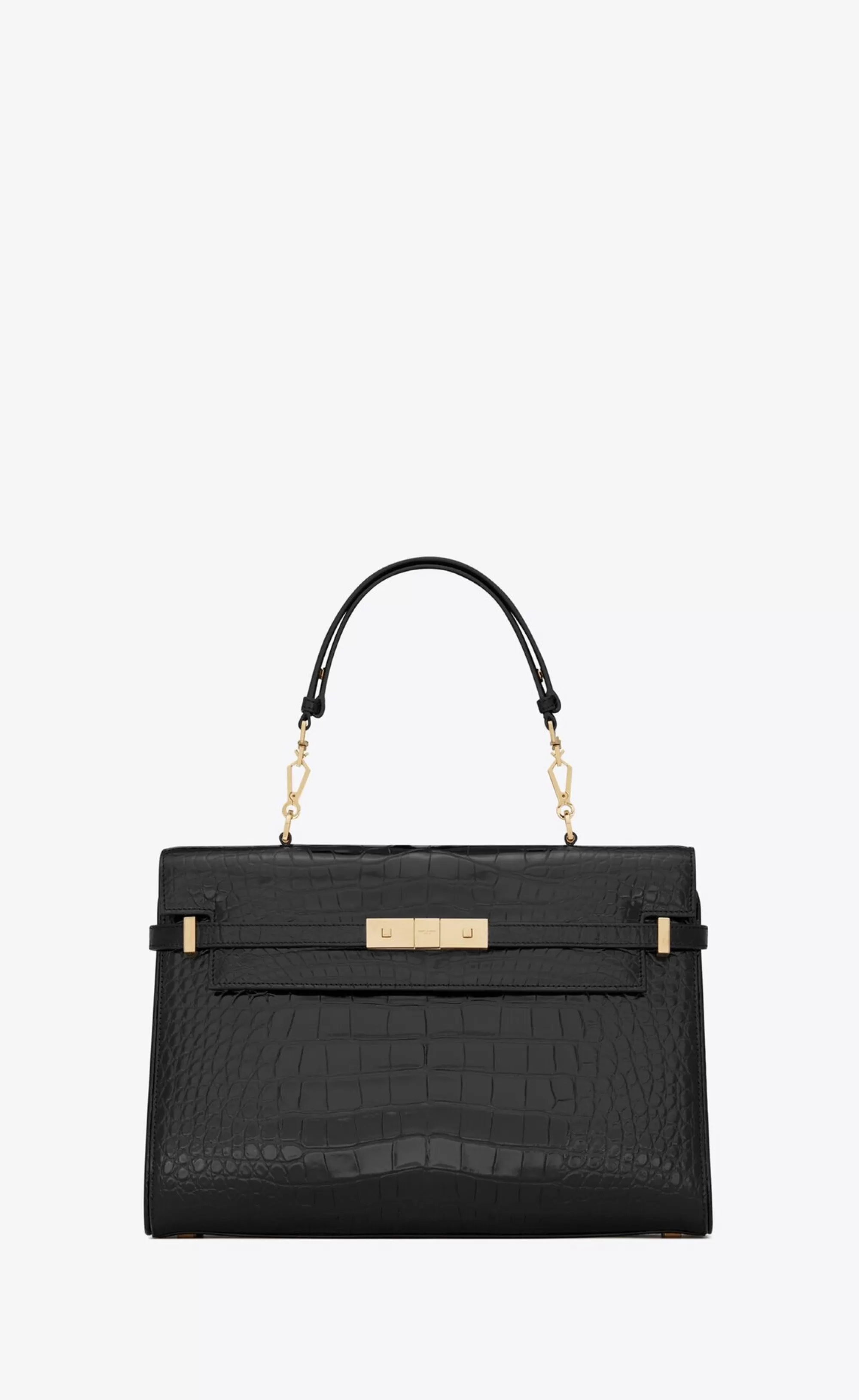 Women Saint Laurent TOP HANDLES | MANHATTAN^MANHATTAN Top-handle In Shiny Alligator | | YSL.com