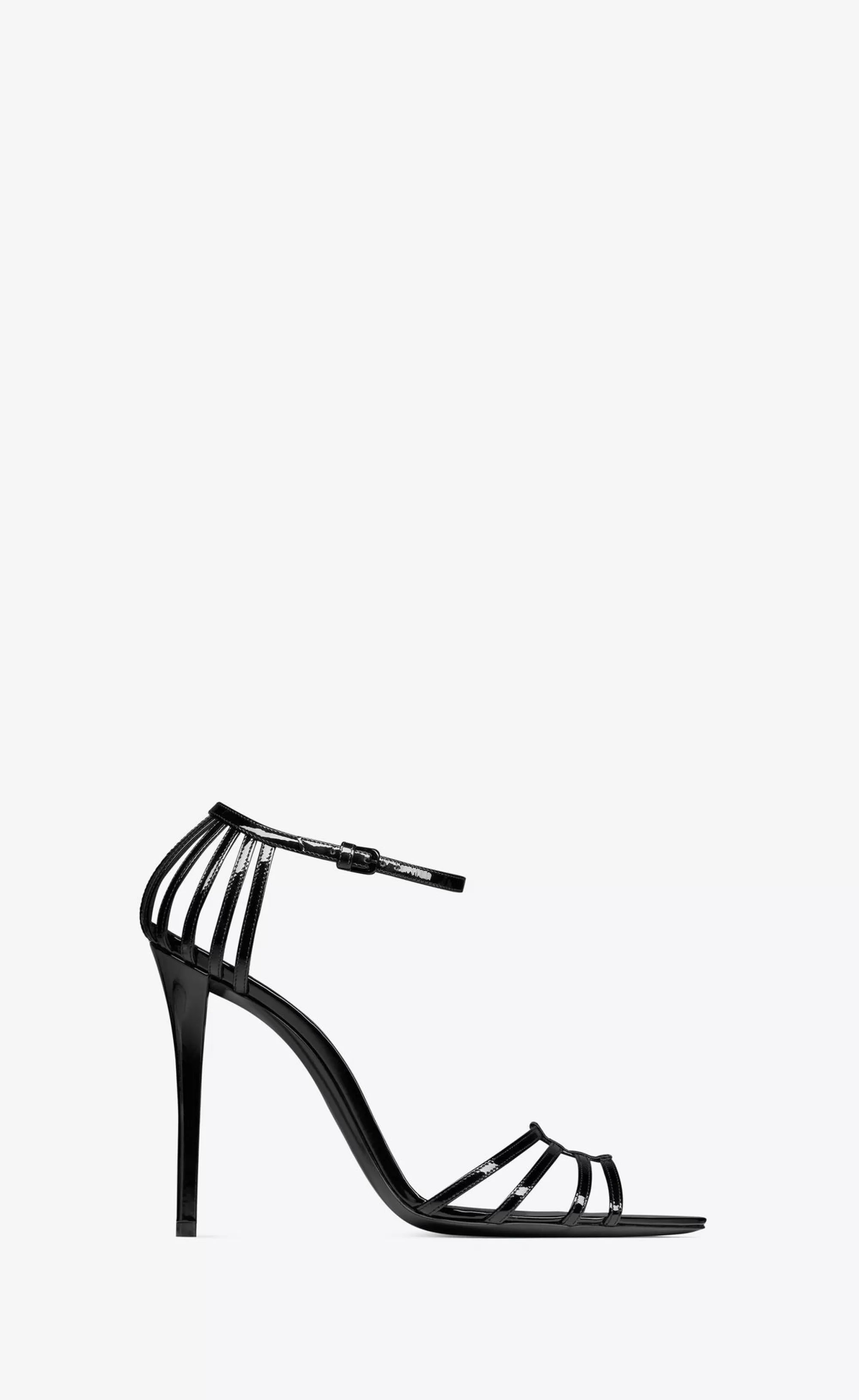 Women Saint Laurent High Heel Sandals^MILENA Sandals In Patent Leather | | YSL.com