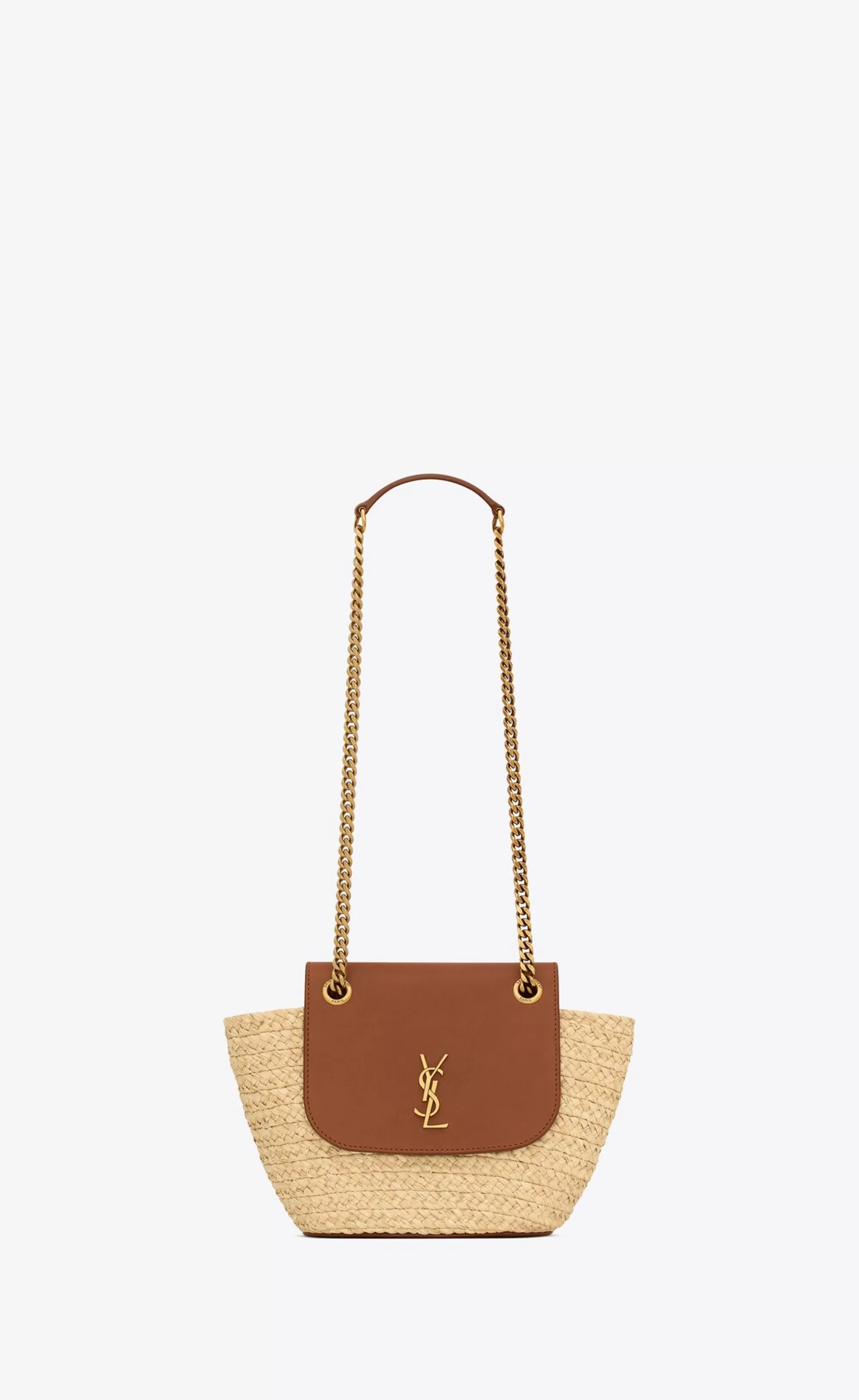 Women Saint Laurent TOTES AND SHOPPINGS | MINI BAGS^Mini Manon In Raffia And Aged Vegetable-tanned Leather | | YSL.com
