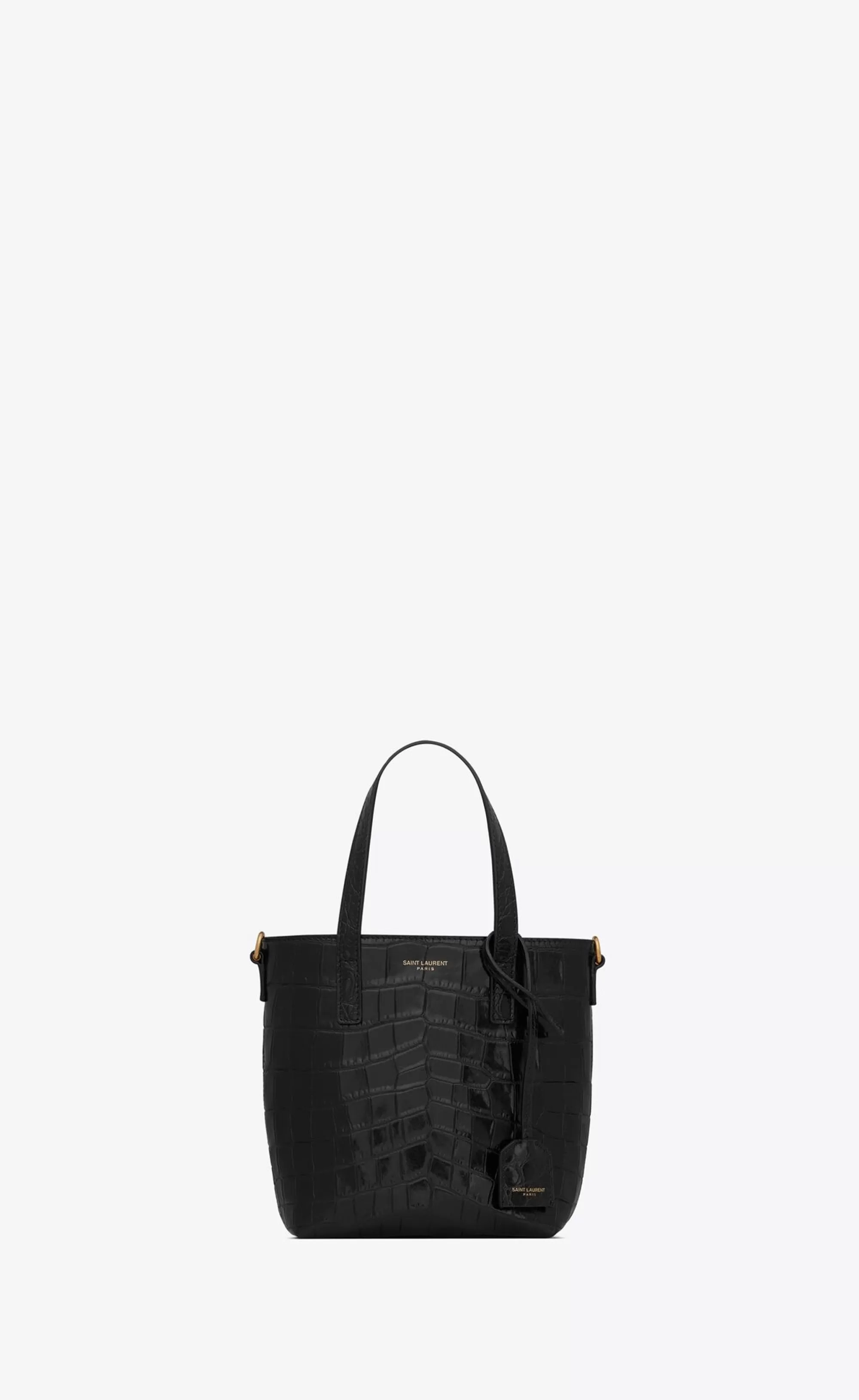 Women Saint Laurent MINI BAGS^Mini Toy SHOPPING IN CROCODILE-EMBOSSED LEATHER | | YSL.com