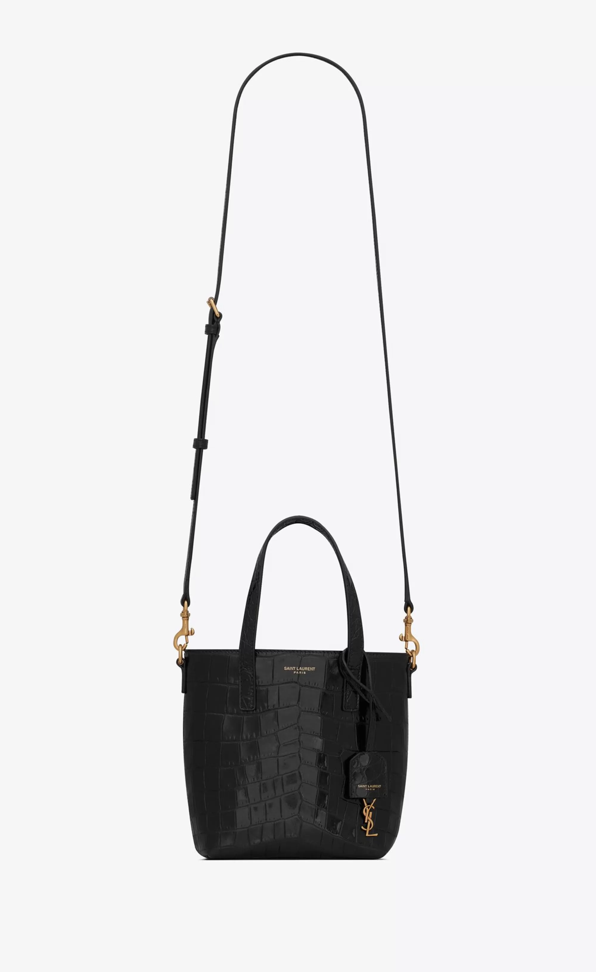 Women Saint Laurent MINI BAGS^Mini Toy SHOPPING IN CROCODILE-EMBOSSED LEATHER | | YSL.com