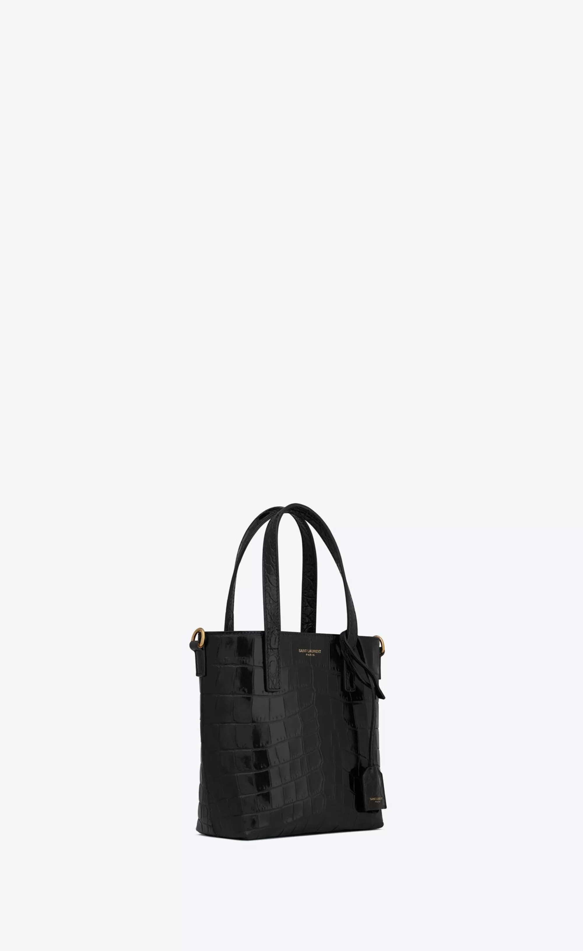 Women Saint Laurent MINI BAGS^Mini Toy SHOPPING IN CROCODILE-EMBOSSED LEATHER | | YSL.com