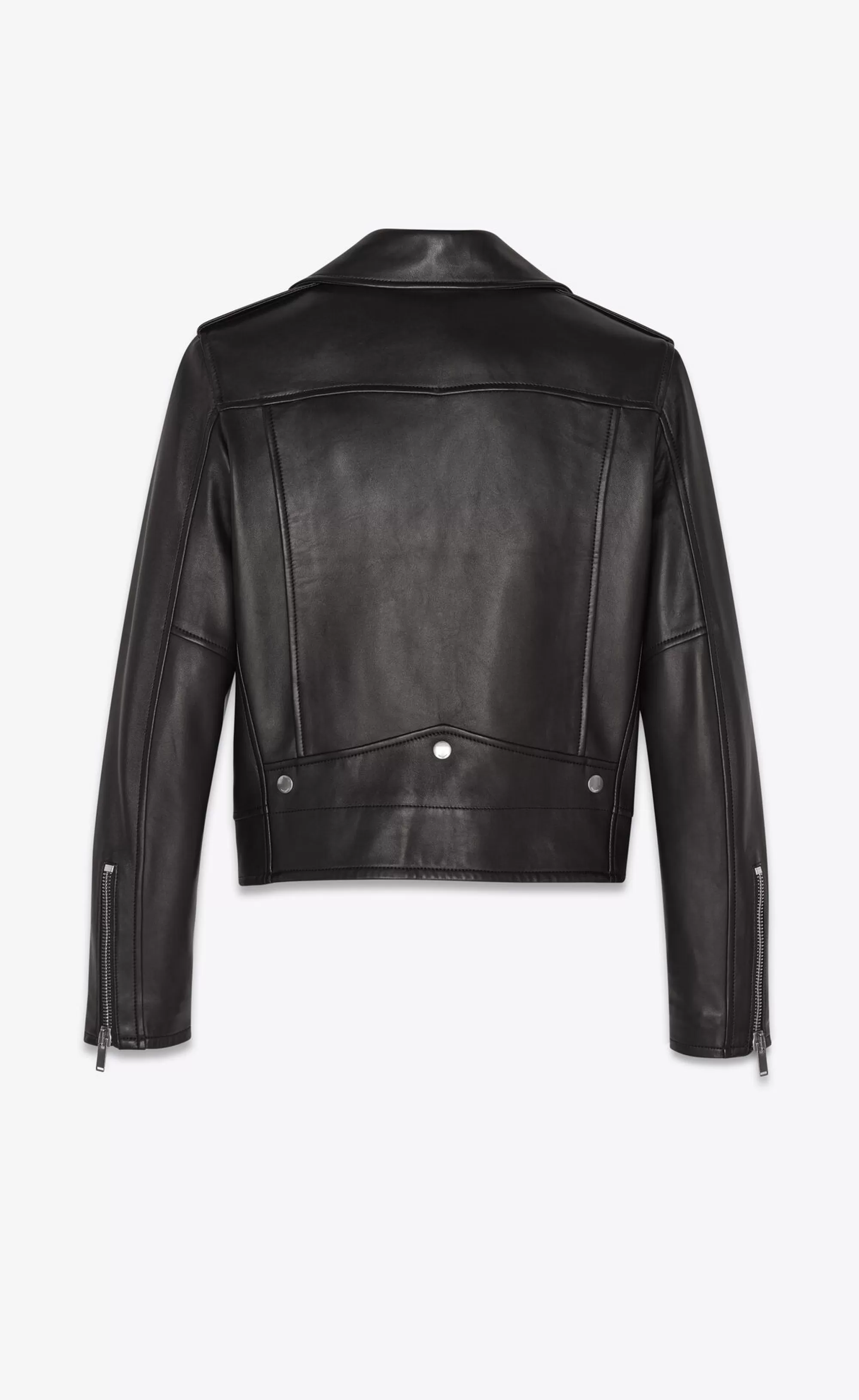 Women Saint Laurent Leather^Motorcycle Jacket In Lambskin | | YSL.com