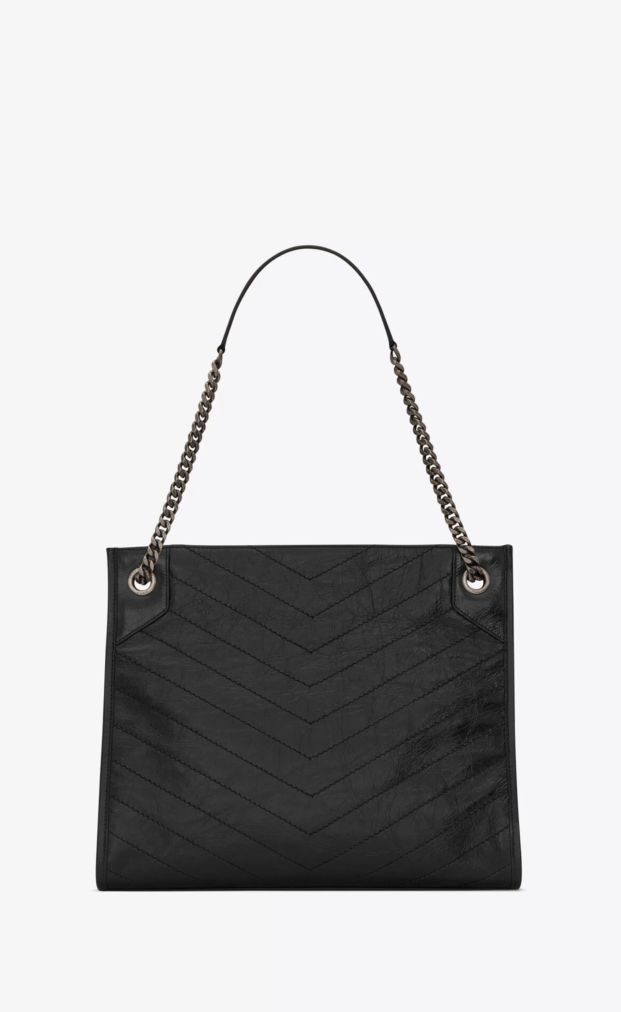 Women Saint Laurent TOTES AND SHOPPINGS | SHOULDER BAGS^NIKI SHOPPING IN VINTAGE LEATHER | | YSL.com