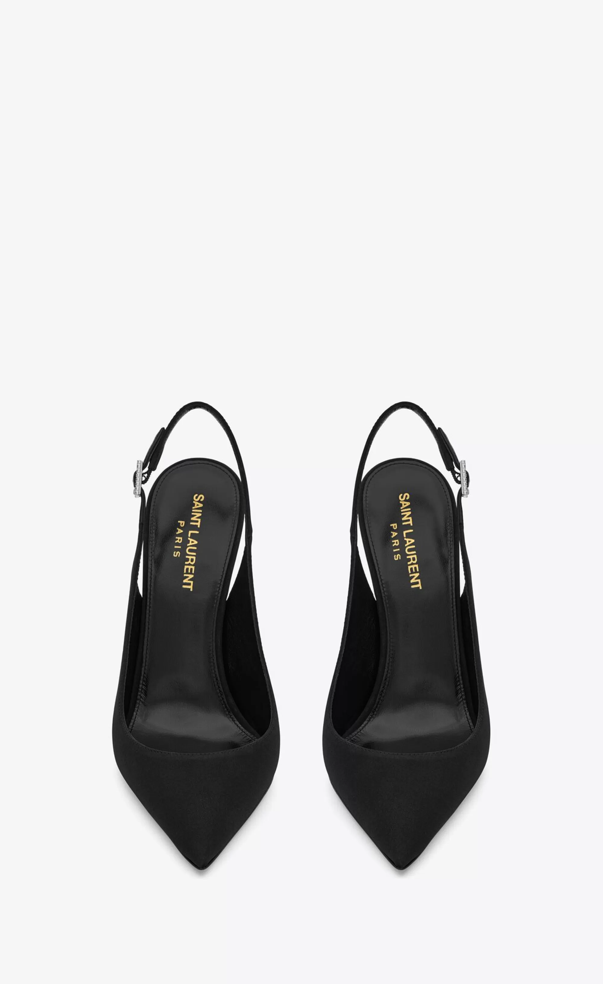 Women Saint Laurent SLINGBACKS^OPYUM Slingback Pumps In Crepe De Chine | | YSL.com