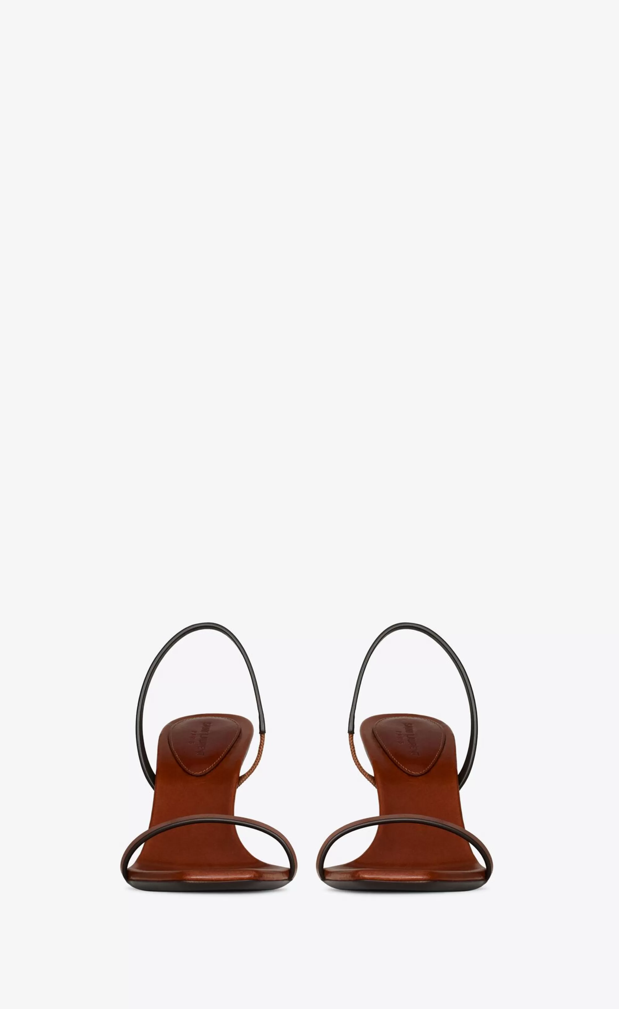 Women Saint Laurent High Heel Sandals^OPYUM Slingback Sandals In Vegetable-tanned Leather | | YSL.com