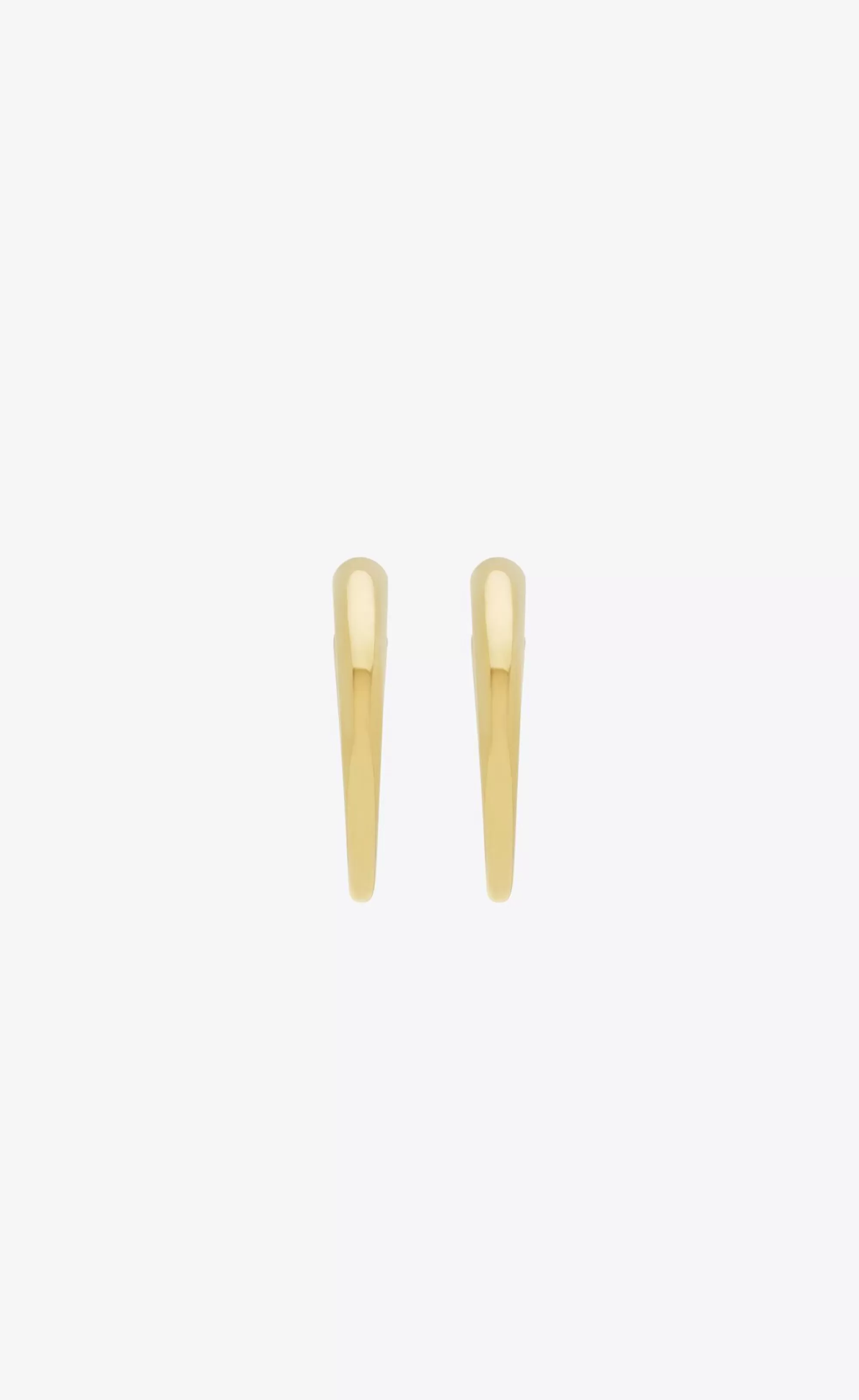 Women Saint Laurent EARRINGS^Organic Hoop Earrings In Metal | | YSL.com