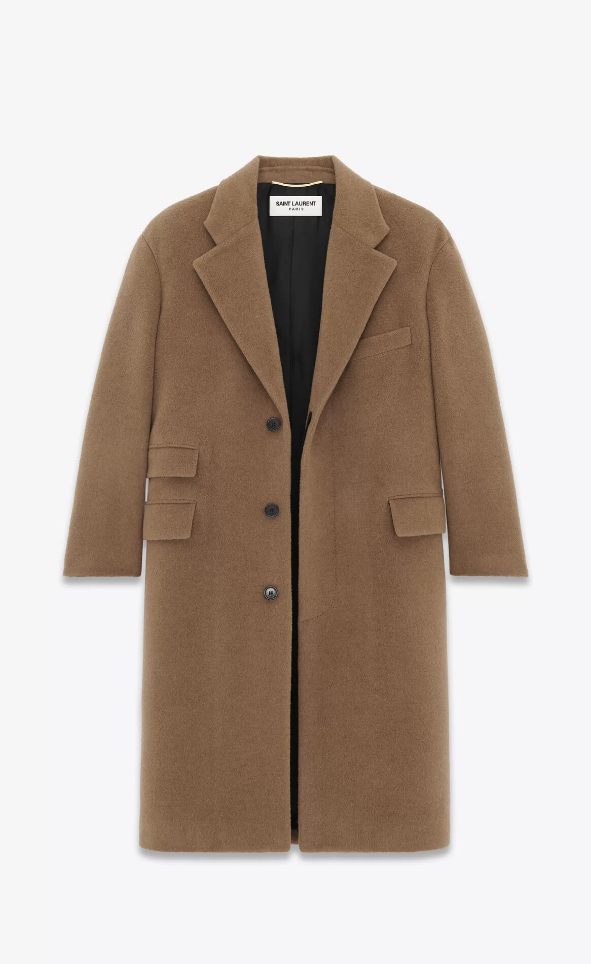 Saint Laurent ALL READY TO WEAR^Oversized Coat In Wool | | YSL.com