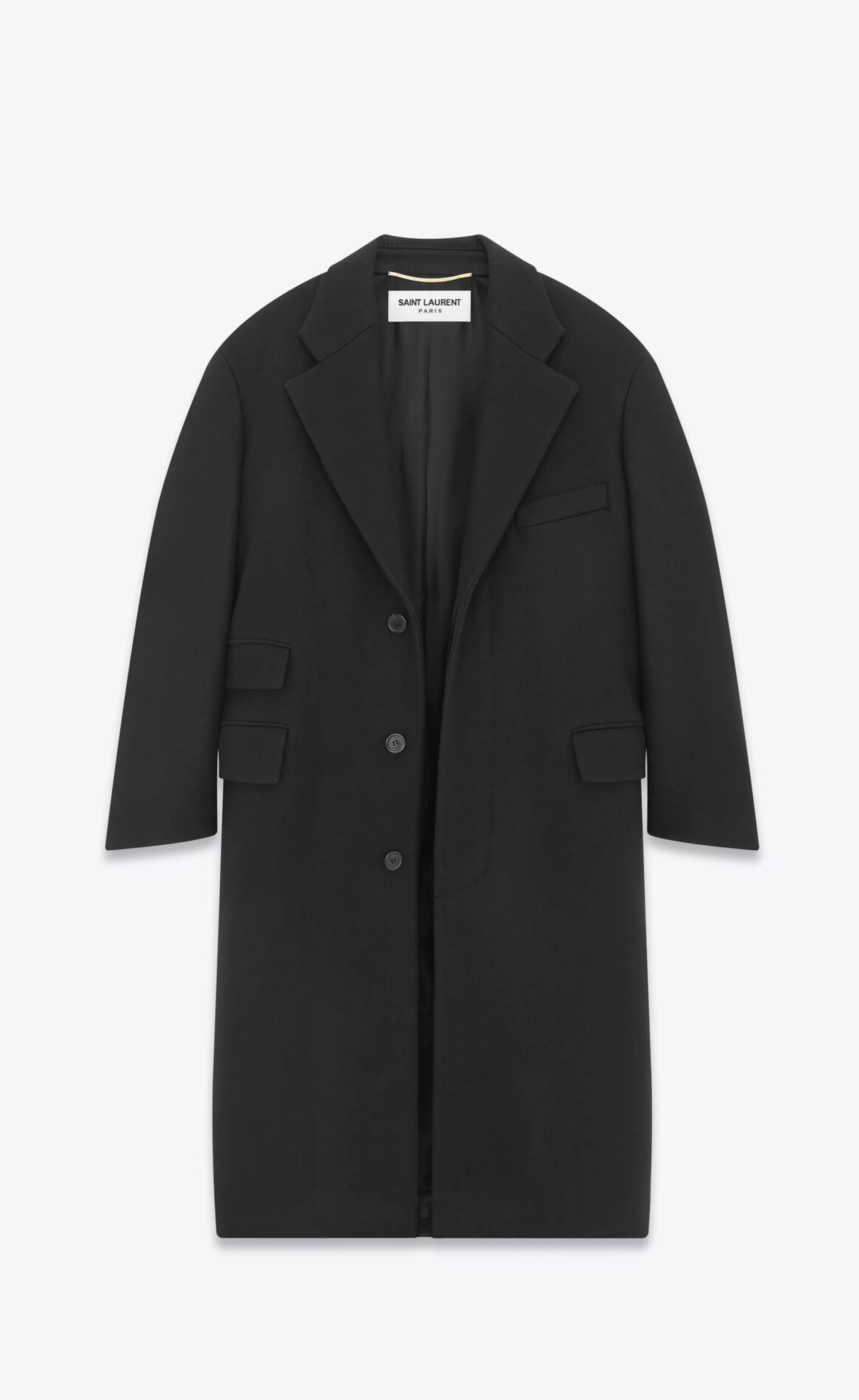 Women Saint Laurent Coats and Outerwear^Oversized Coat In Wool | | YSL.com