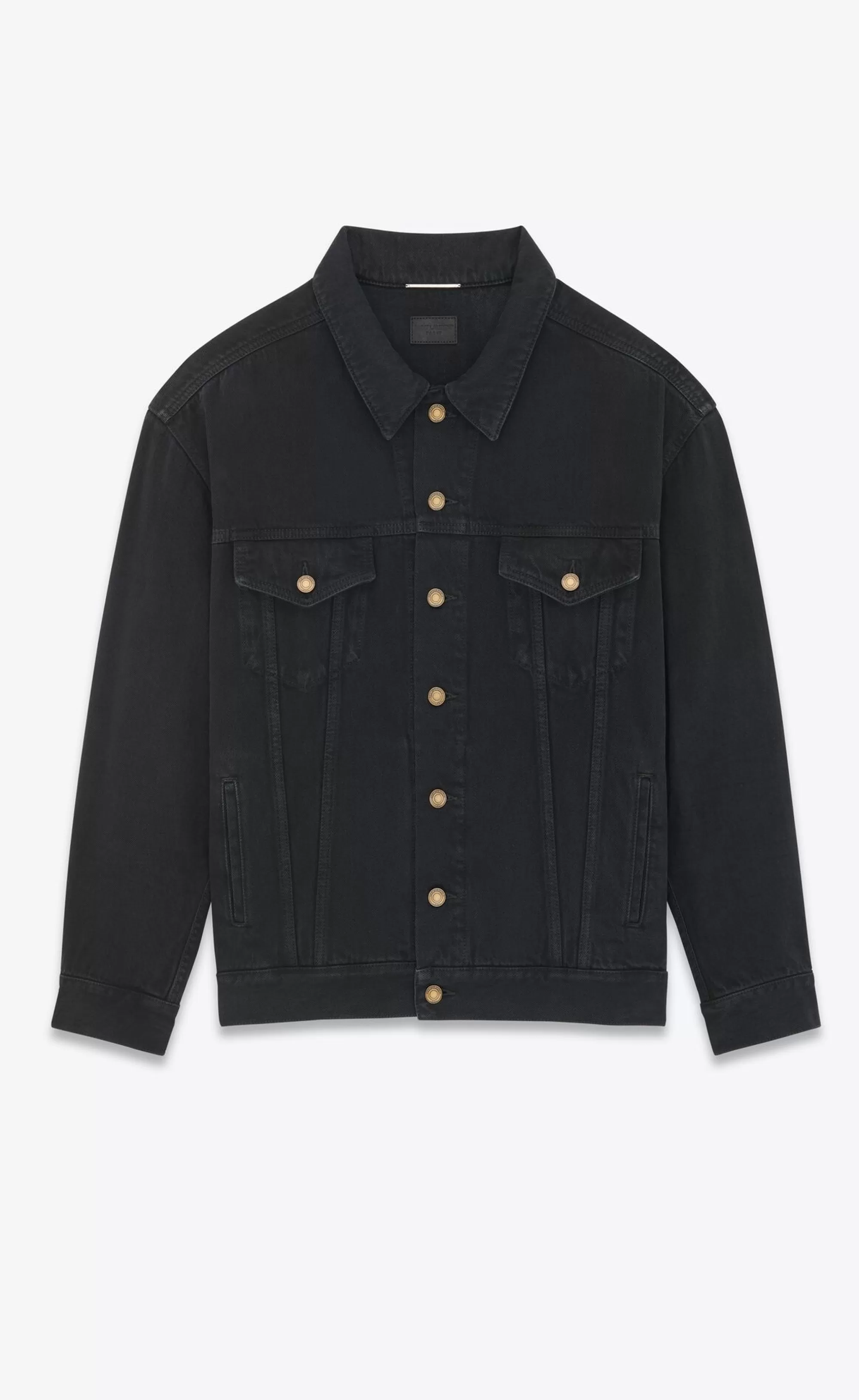 Saint Laurent ALL READY TO WEAR | DENIM^Oversized Jacket In Carbon Denim | | YSL.com