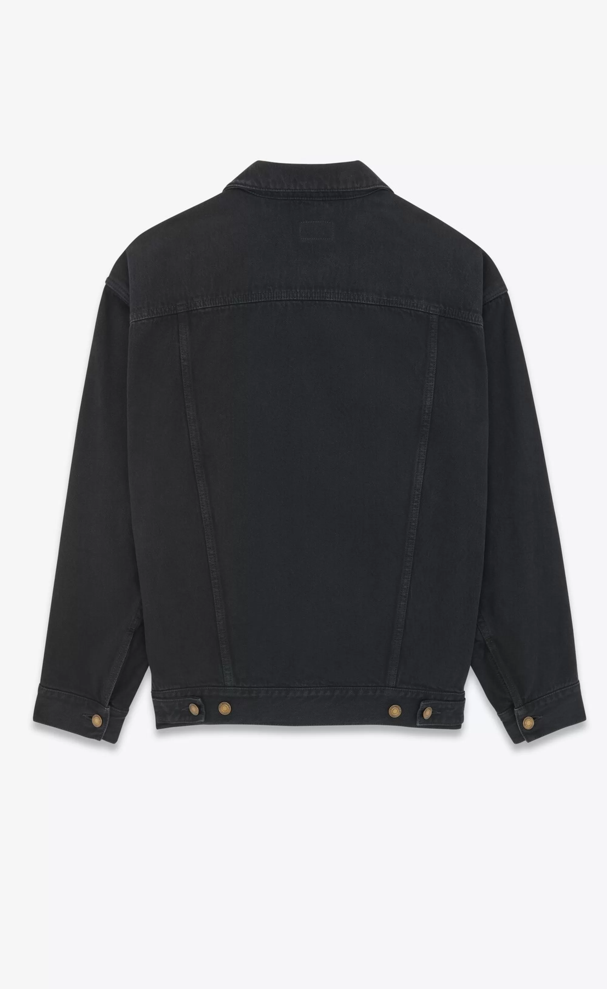 Saint Laurent ALL READY TO WEAR | DENIM^Oversized Jacket In Carbon Denim | | YSL.com