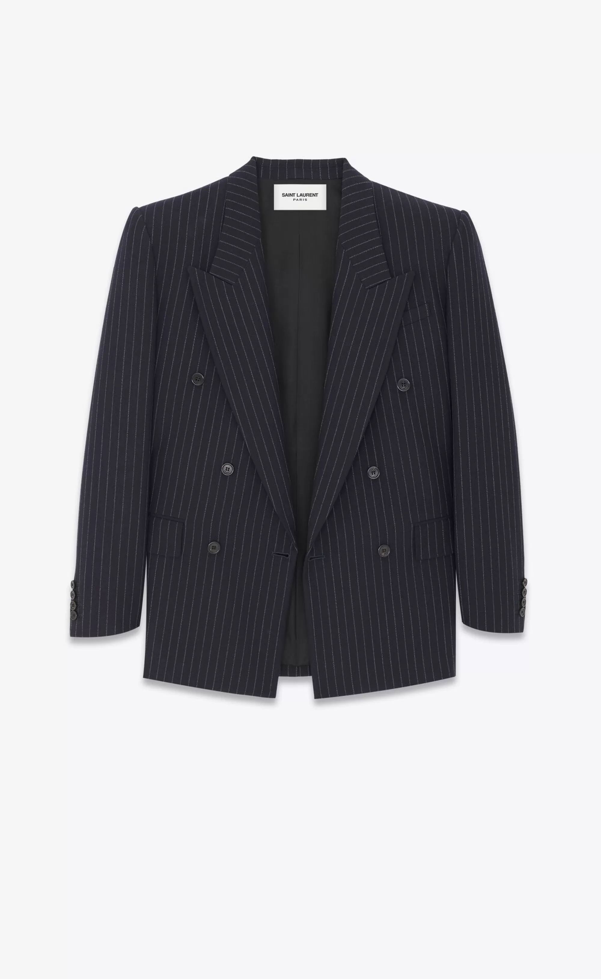 Women Saint Laurent JACKETS AND PANTS^Oversized Jacket In Flannel | | YSL.com