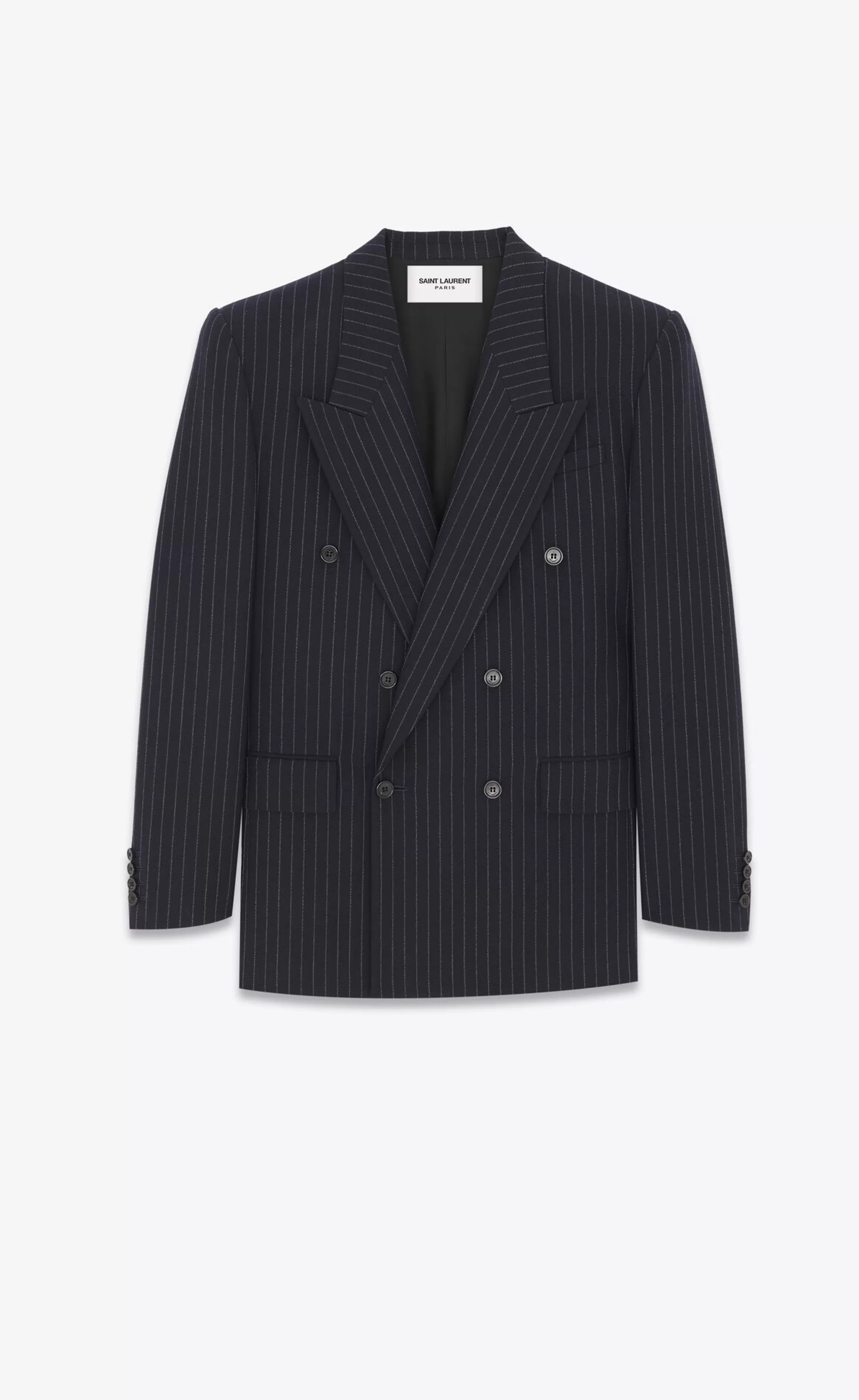 Women Saint Laurent JACKETS AND PANTS^Oversized Jacket In Flannel | | YSL.com