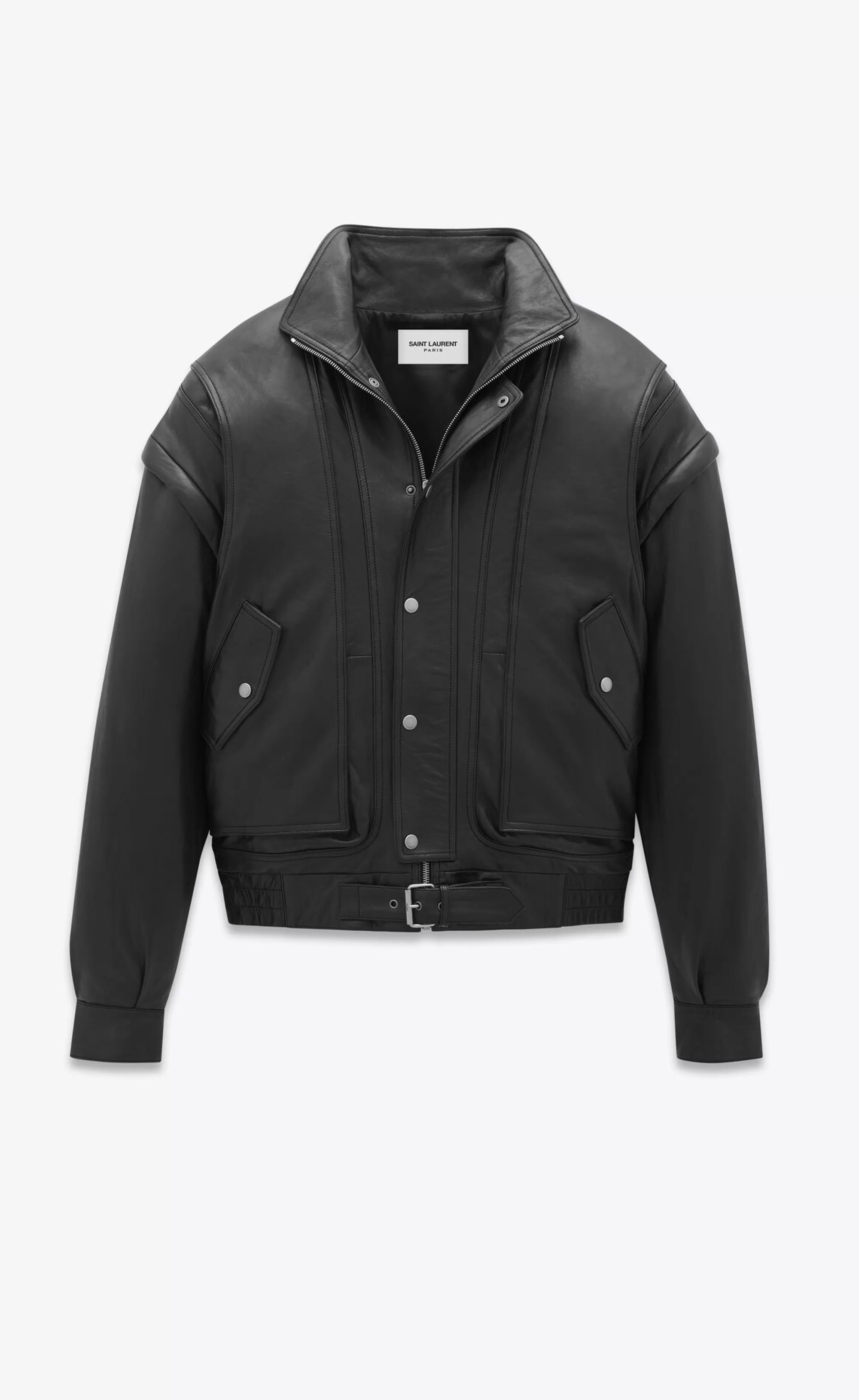 Women Saint Laurent Leather^Oversized Jacket In Lambskin | | YSL.com