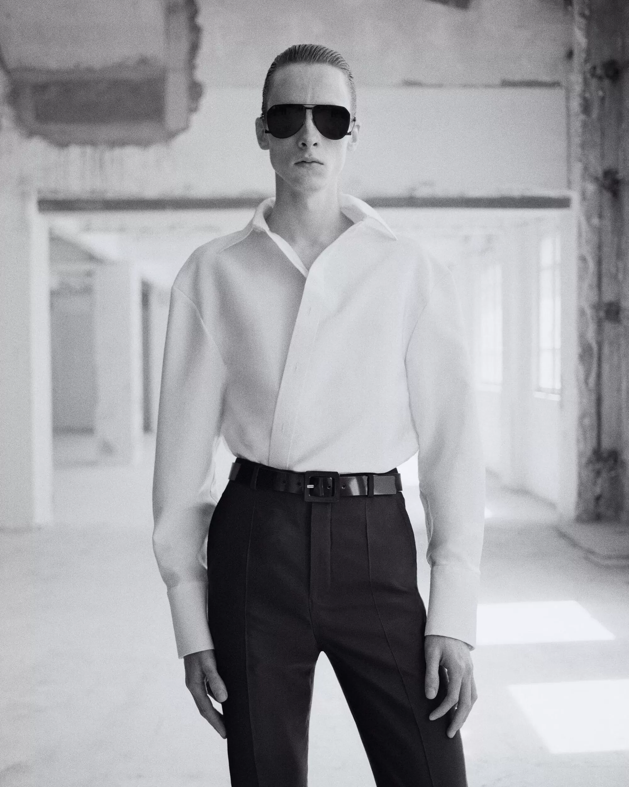 Saint Laurent ALL READY TO WEAR | SHIRTS^Oversized Shirt In Faille | | YSL.com