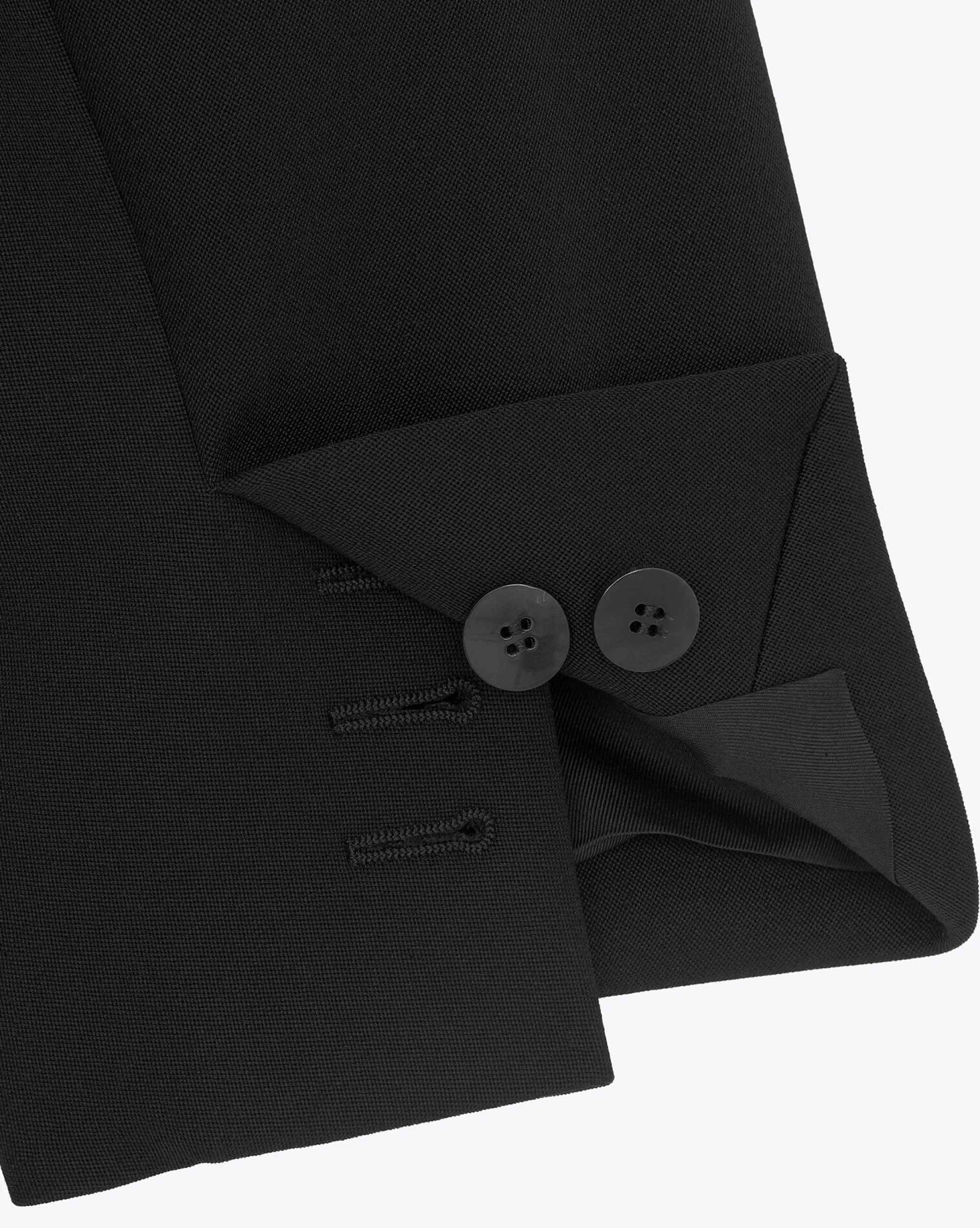Saint Laurent ALL READY TO WEAR | JACKETS AND PANTS^Oversized Tuxedo Jacket In GRAIN DE POUDRE | | YSL.com