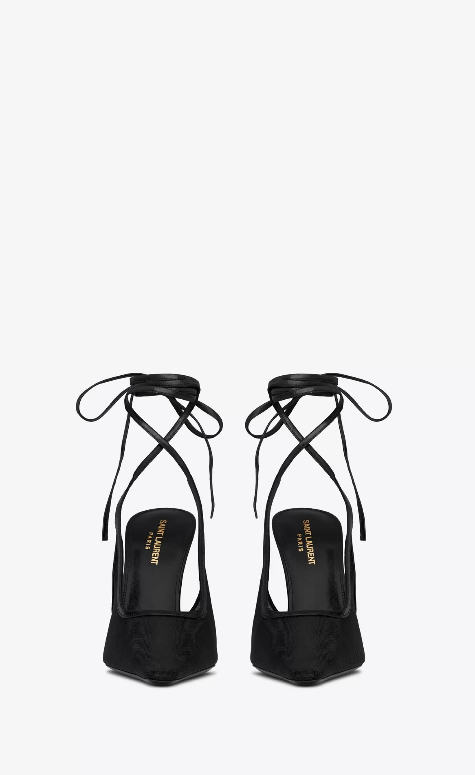 Women Saint Laurent SLINGBACKS^OXALIS Slingback Pumps In Mesh | | YSL.com