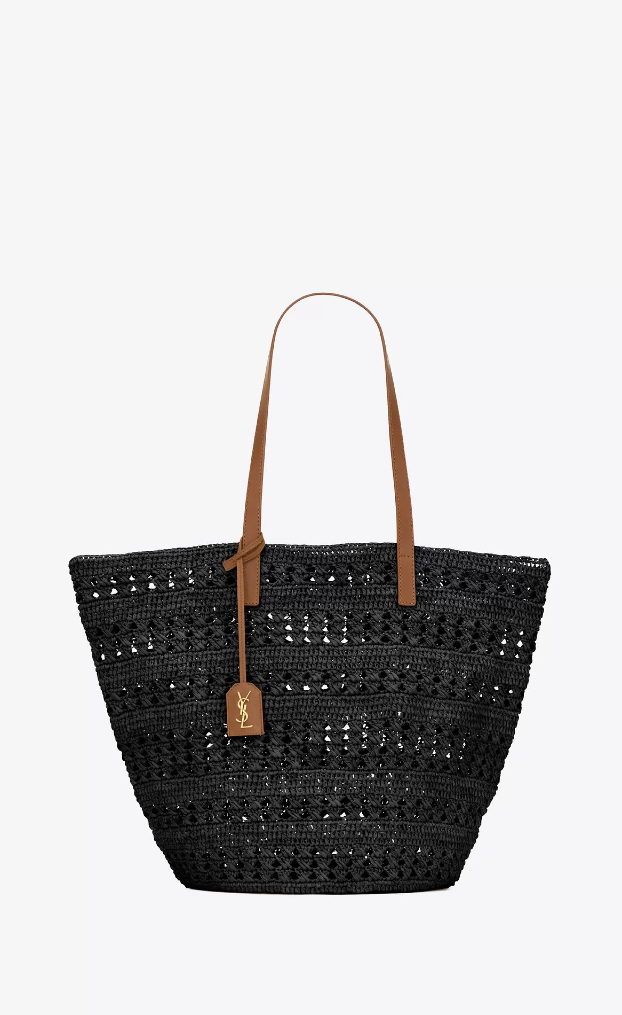 Women Saint Laurent TOTES AND SHOPPINGS^PANIER Medium Bag In Raffia | | YSL.com