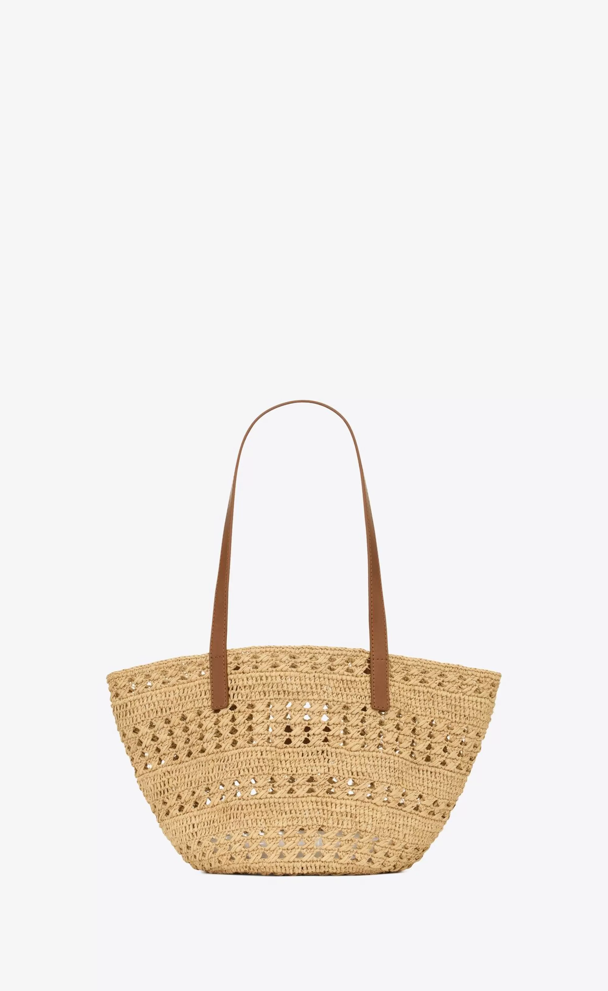 Women Saint Laurent TOTES AND SHOPPINGS^PANIER Small Bag In Raffia | | YSL.com