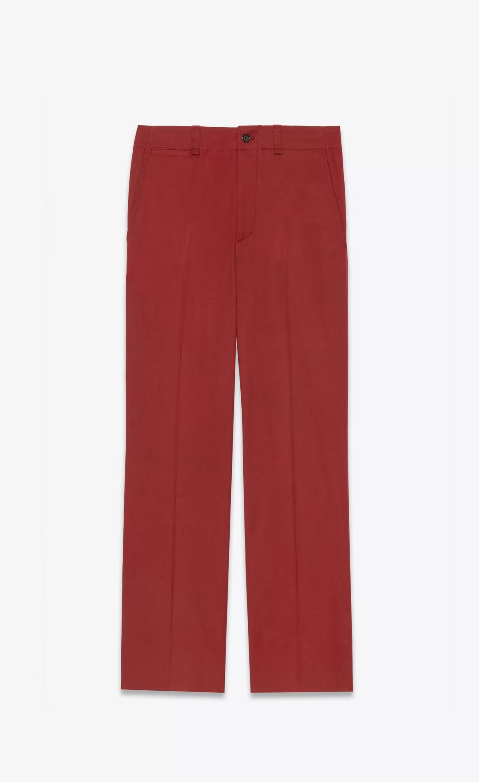 Women Saint Laurent JACKETS AND PANTS^Pants In Cotton Twill | | YSL.com